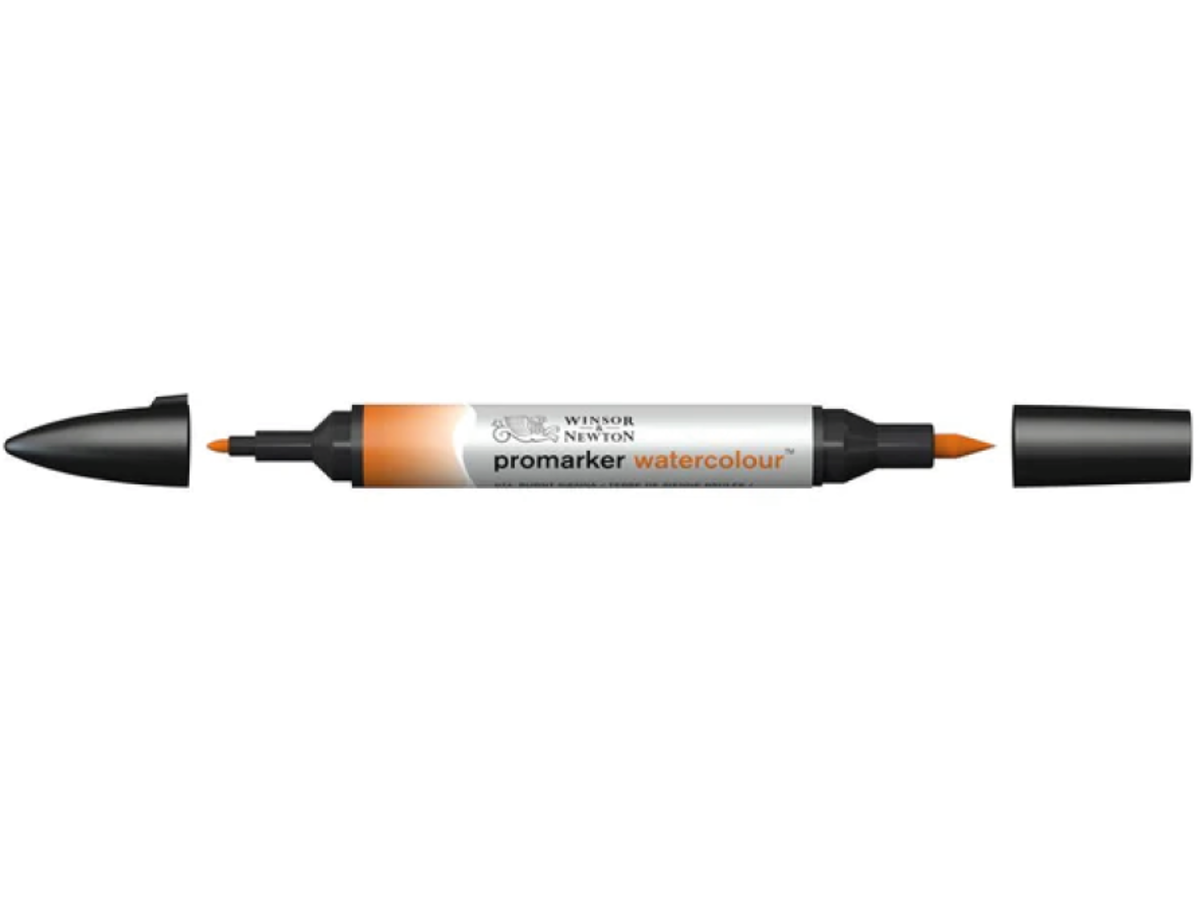 WINSOR & NEWTON PROMARKER WATERCOLOUR 074 BURNT SIENNA 2