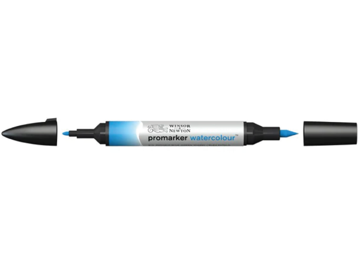 WINSOR & NEWTON PROMARKER WATERCOLOUR 515 PHTHALO BLUE GREEN SHADE 2