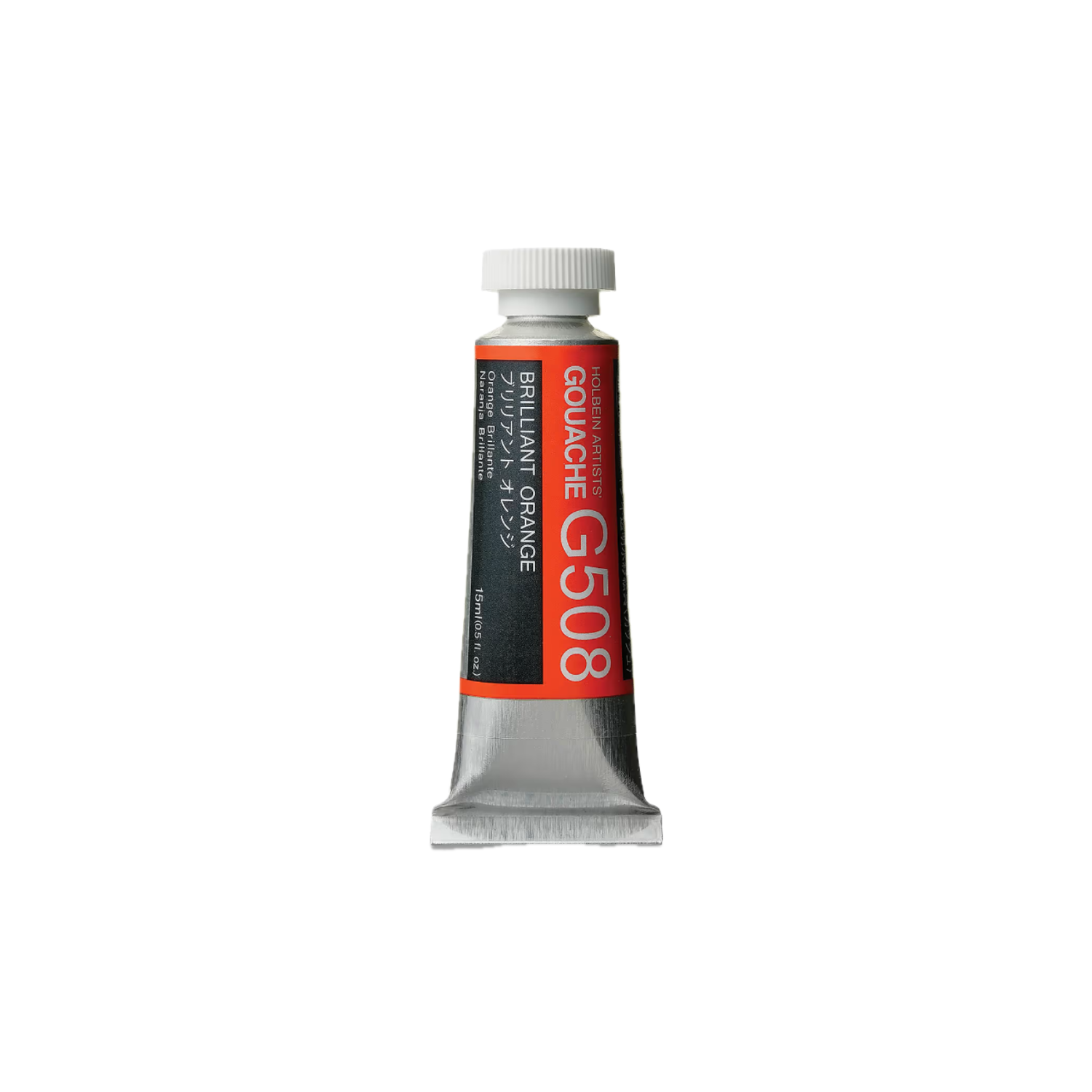 HOLBEIN ARTISTS' GOUACHE 15ML BRILLIANT ORANGE G508 3