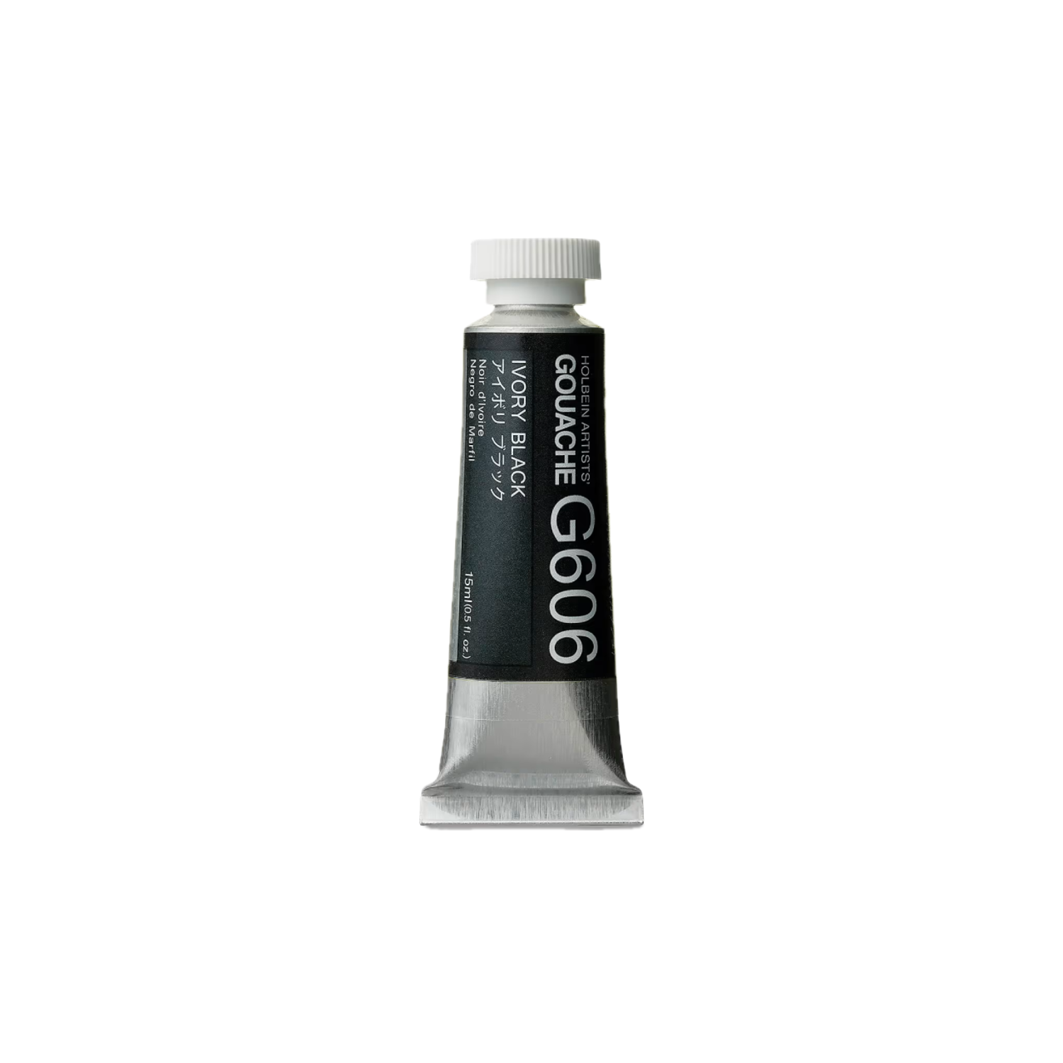 HOLBEIN ARTISTS' GOUACHE 15ML IVORY BLACK G606 3