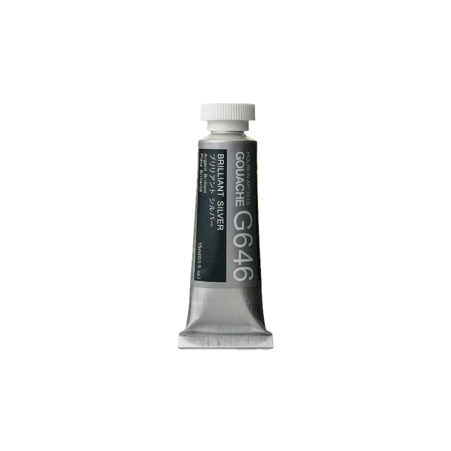 HOLBEIN ARTISTS' GOUACHE 15ML BRILJANT SILVER G646 3