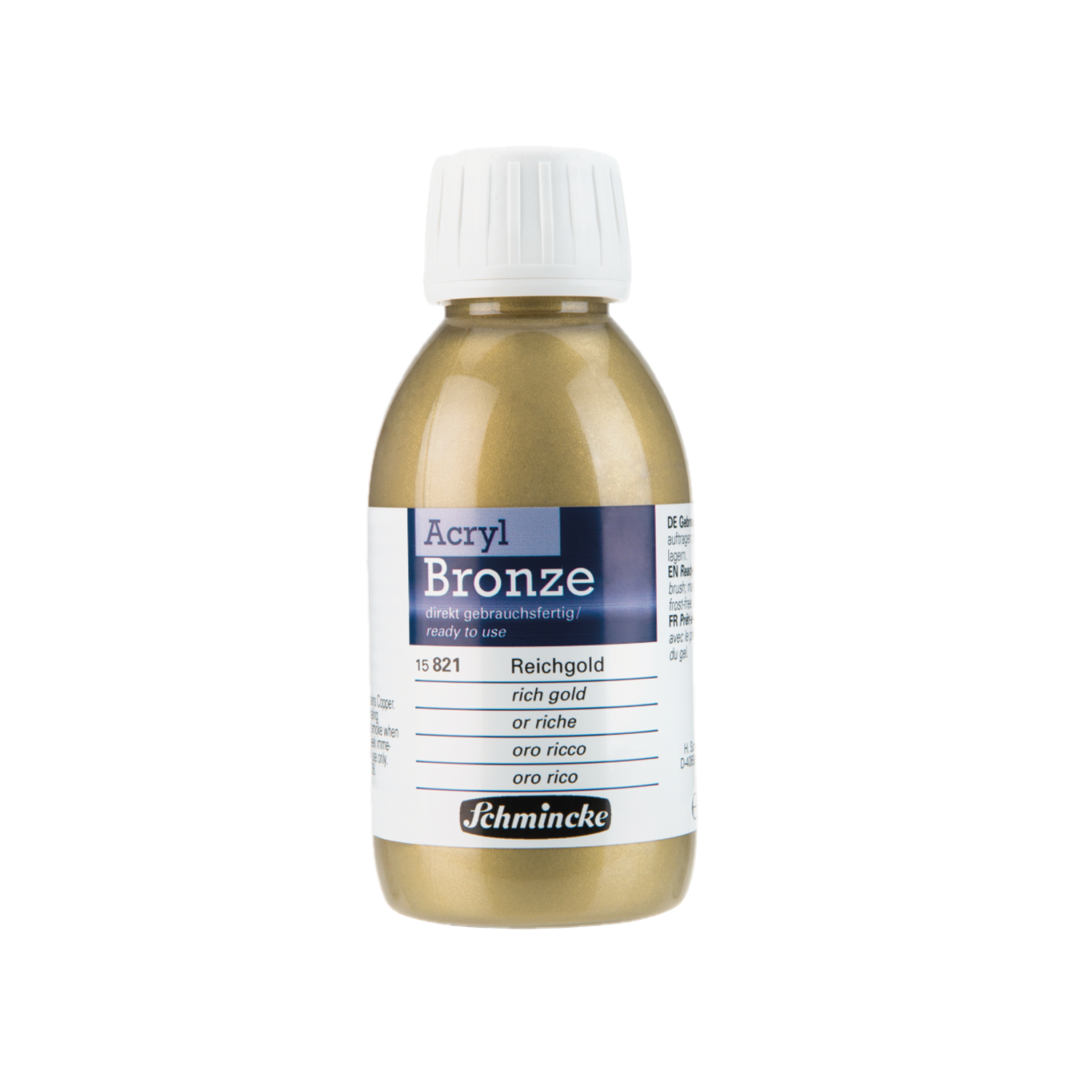 SCHMINCKE ACRYL BRONZE 150ML RICH GOLD 821 2