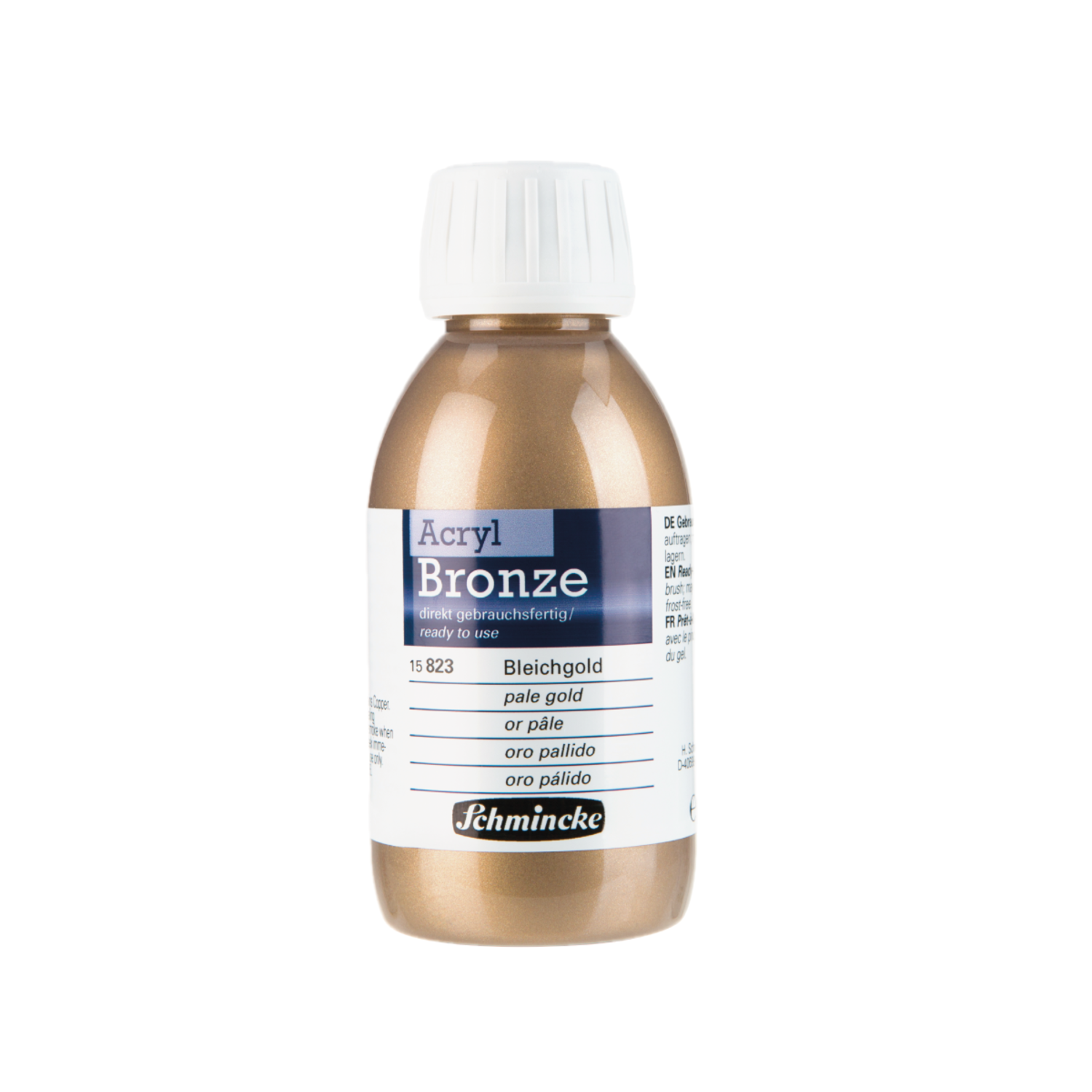SCHMINCKE ACRYL BRONZE 150ML PALE GOLD 823 2