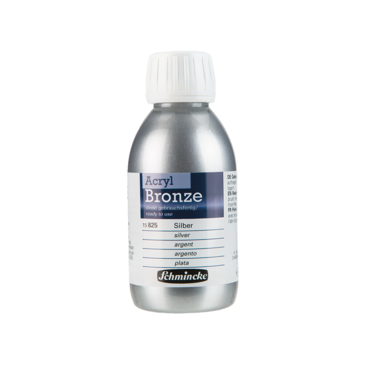 SCHMINCKE ACRYL BRONZE 150ML SILVER 825 2