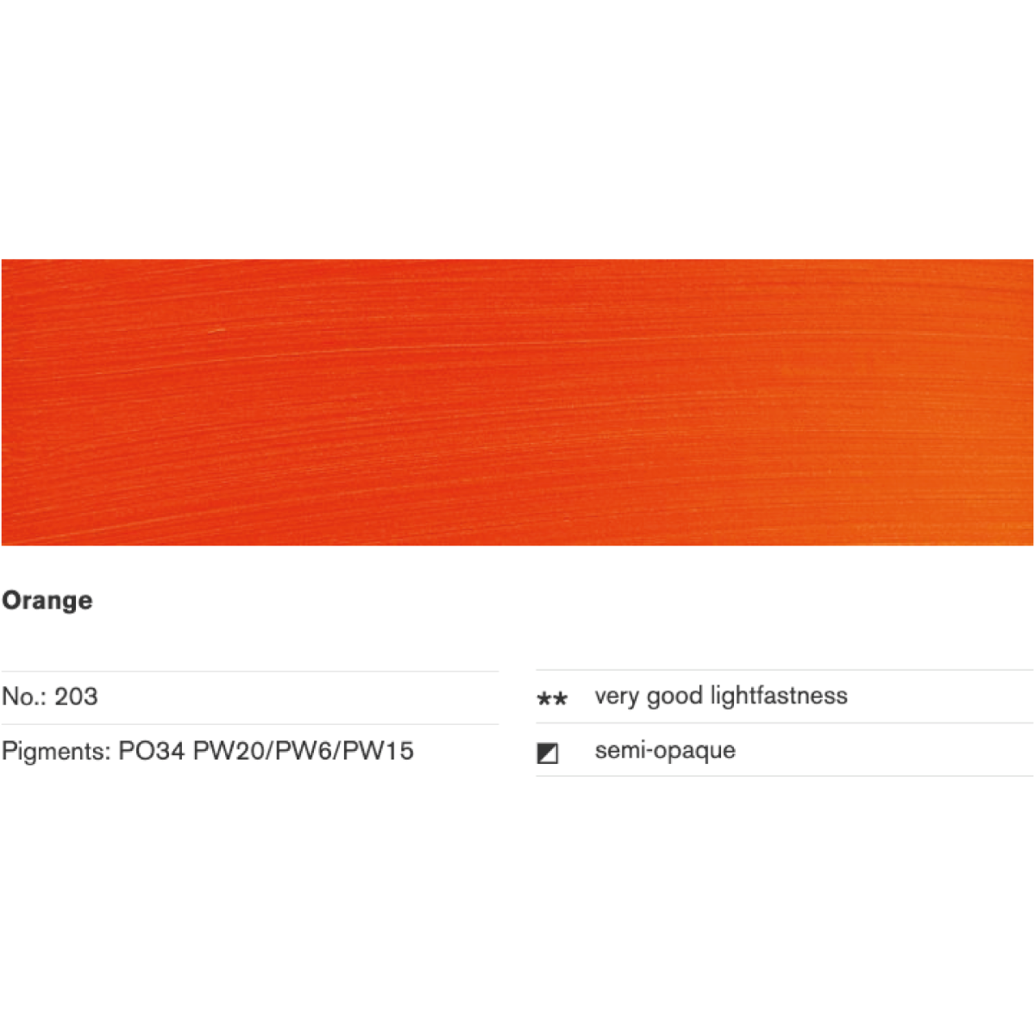 LASCAUX PERLACRYL 85ML 203 ORANGE 2