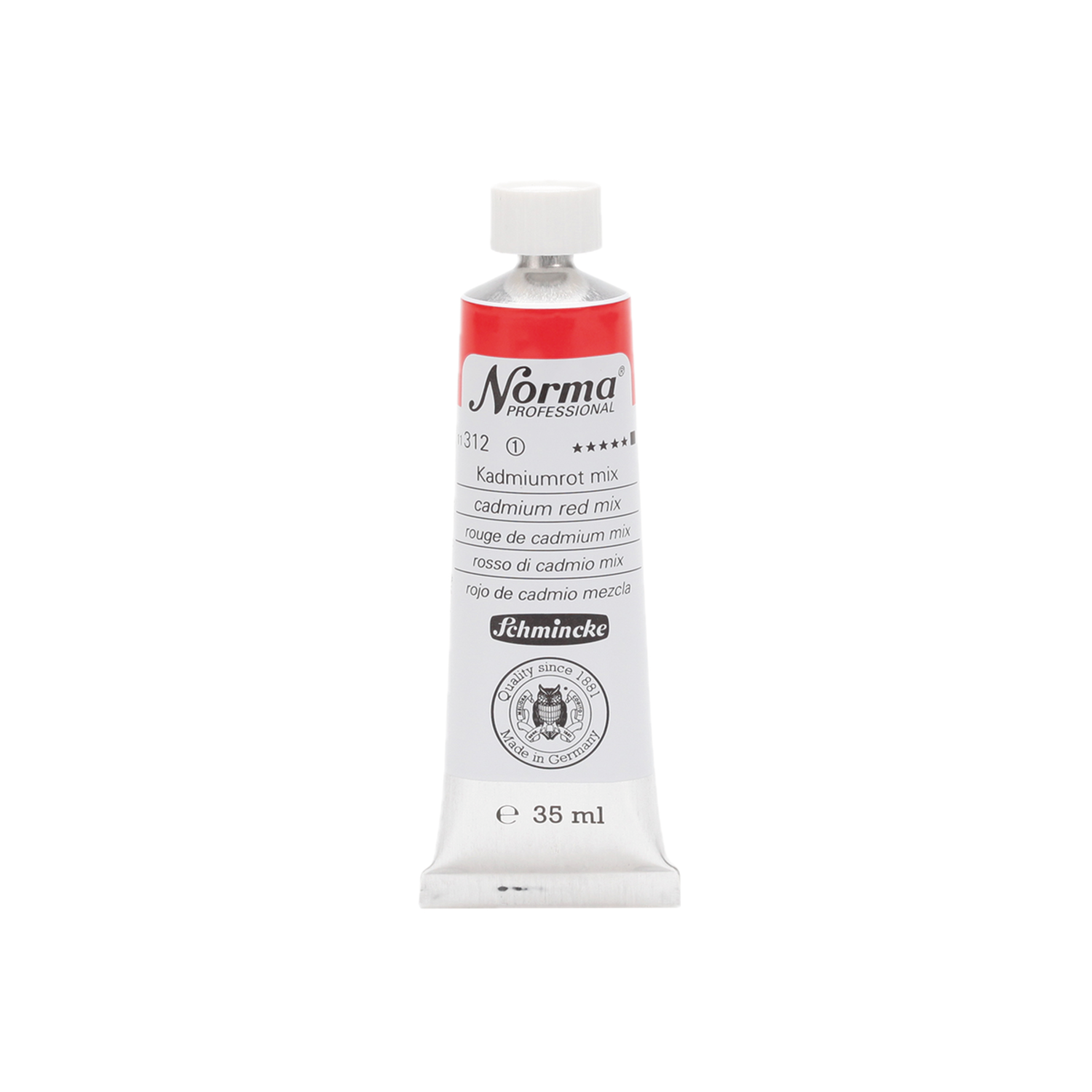 SCHMINCKE NORMA ÖLFARBE  35ML S1 312 KADMIUMROT MIX 3