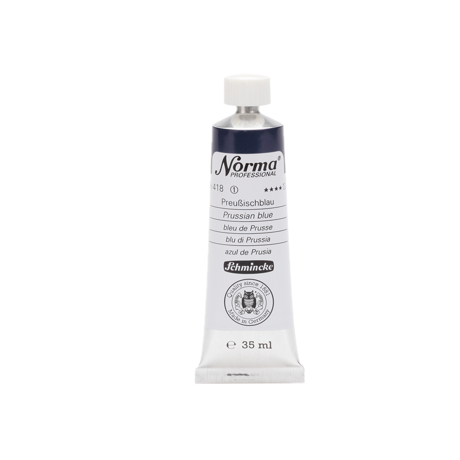 SCHMINCKE NORMA ÖLFARBE 35ML S1 418 PREUSSISCHBLAU 3