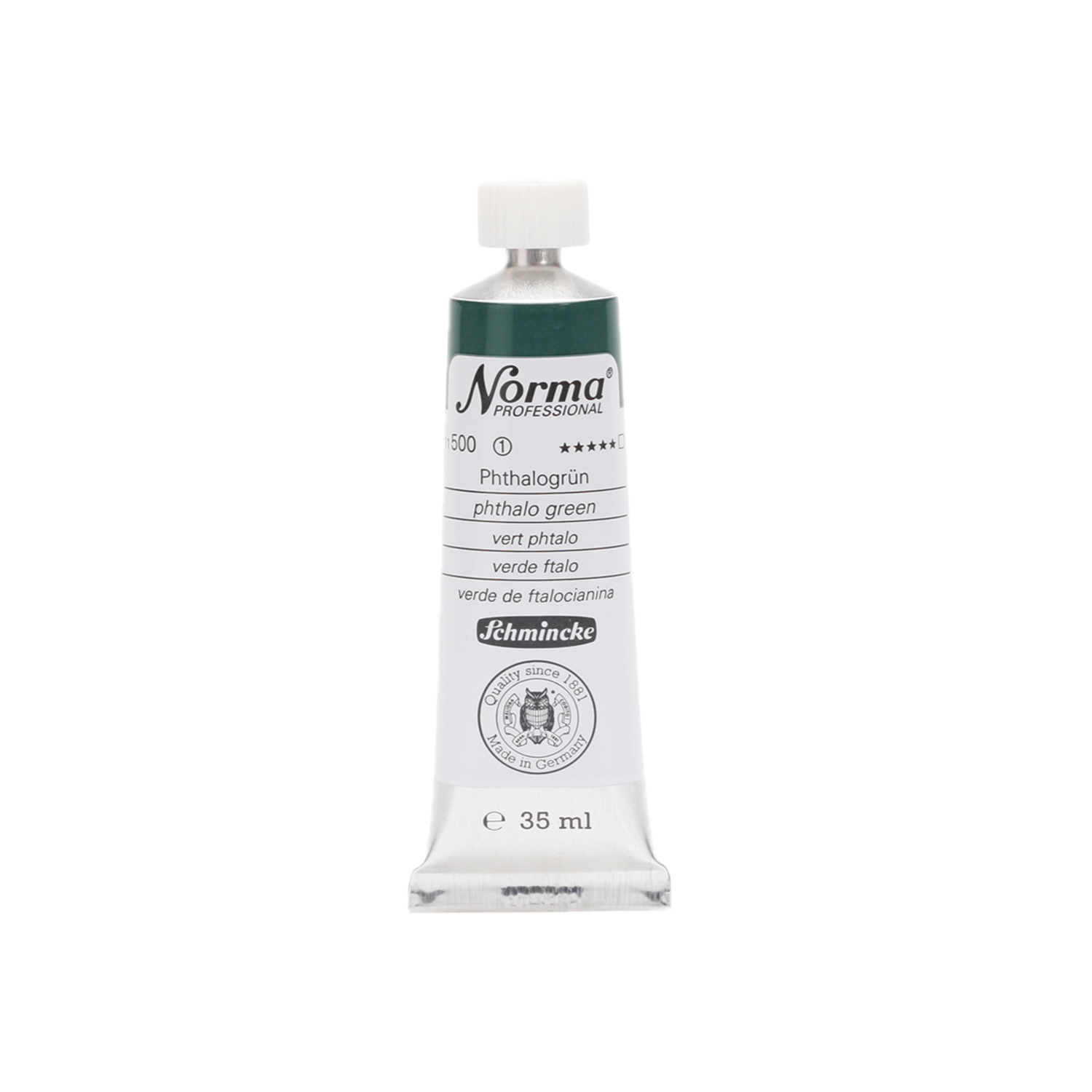 SCHMINCKE NORMA ÖLFARBE 35ML S1 500 PHTHALOGRÜN 3