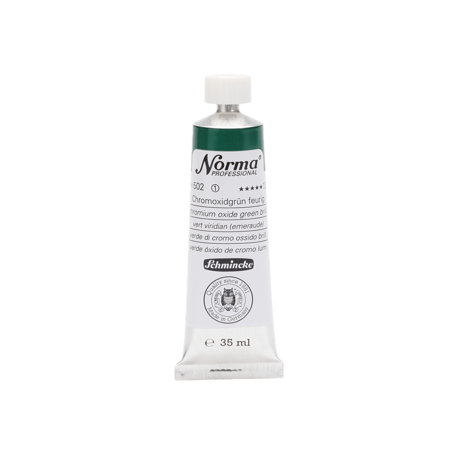 SCHMINCKE NORMA ÖLFARBE 35ML S1 502 CHROMOXIDGRÜN FEURIG 3
