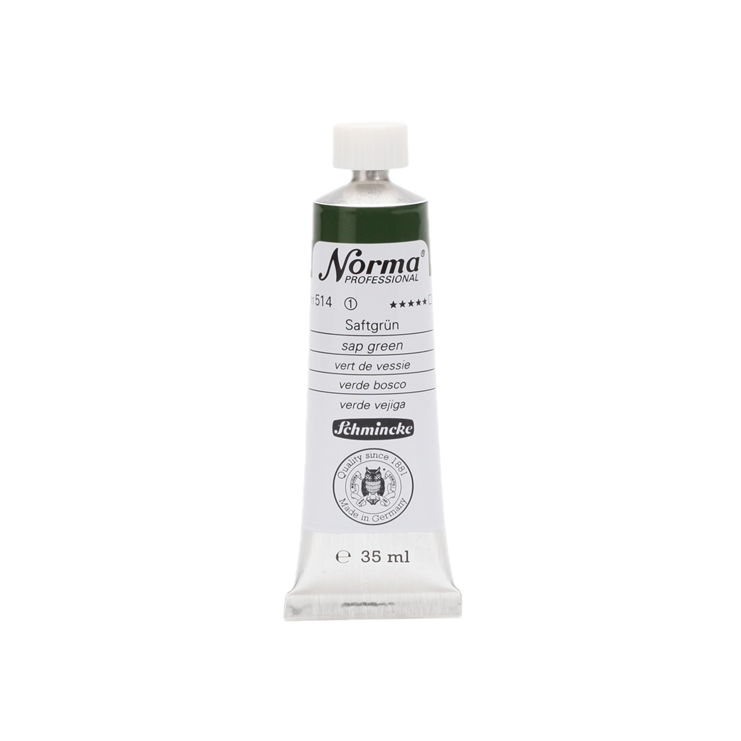 SCHMINCKE NORMA ÖLFARBE 35ML S1 514 SAFTGRÜN 3