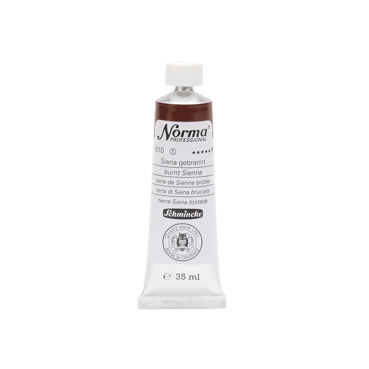 SCHMINCKE NORMA ÖLFARBE  35ML S1 610 SIENNA GEBRANNT 3
