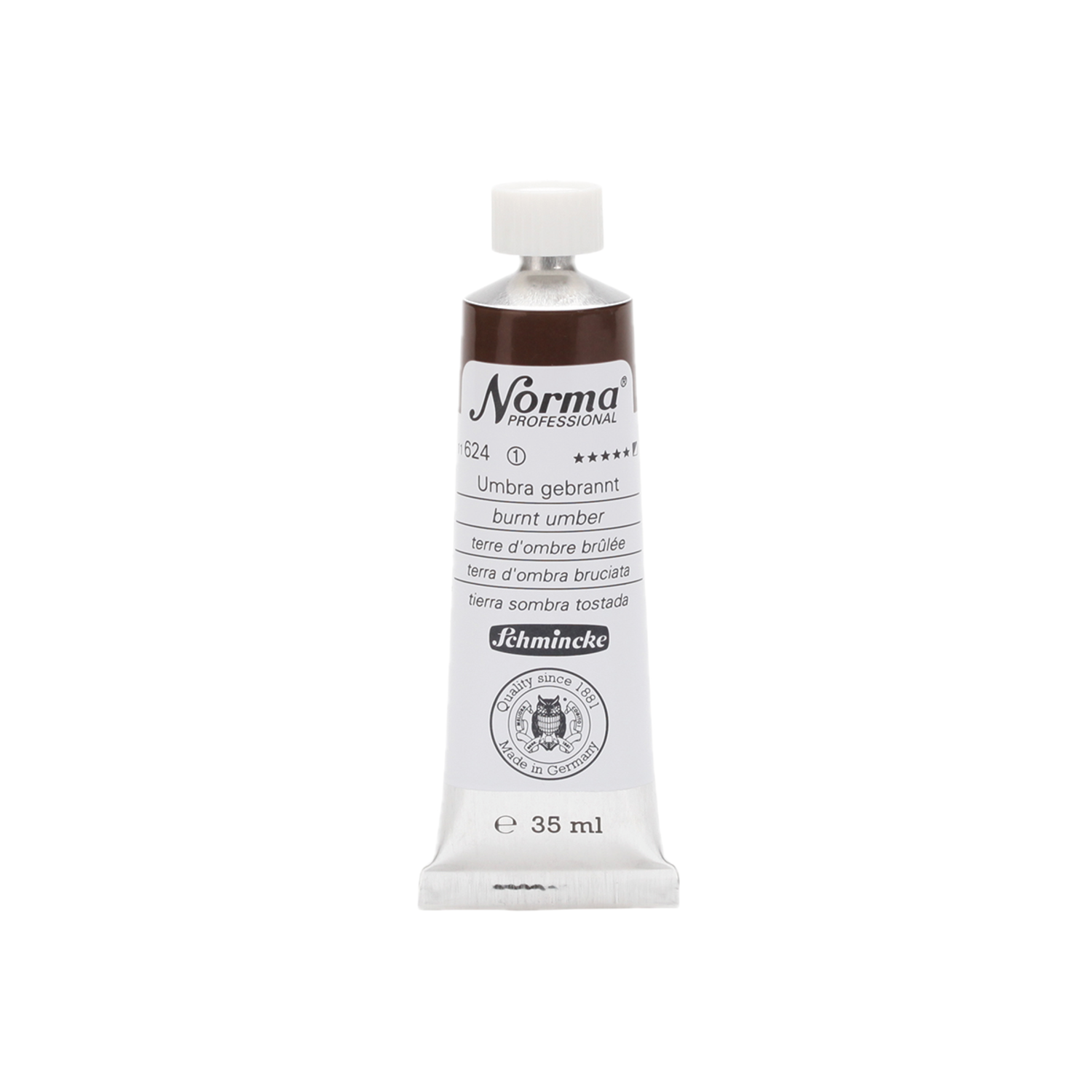 SCHMINCKE NORMA ÖLFARBE 35ML S1 624 UMBRA GEBRANNT 3