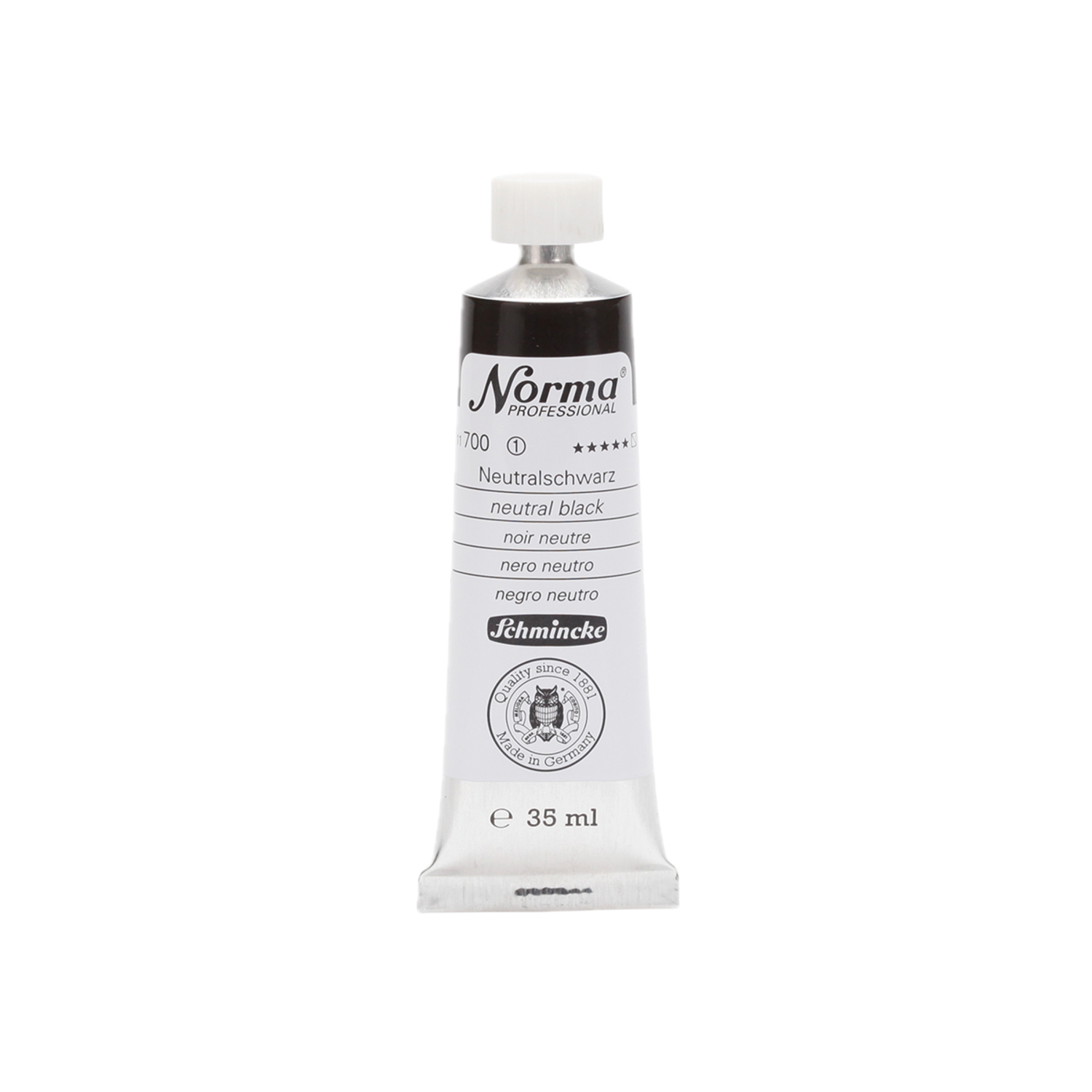 SCHMINCKE NORMA ÖLFARBE 35ML S1 700 NEUTRALSCHWARZ 3