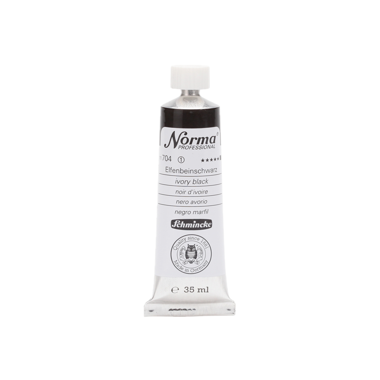 SCHMINCKE NORMA ÖLFARBE 35ML S1 704 ELFENBEINSCHWARZ 3