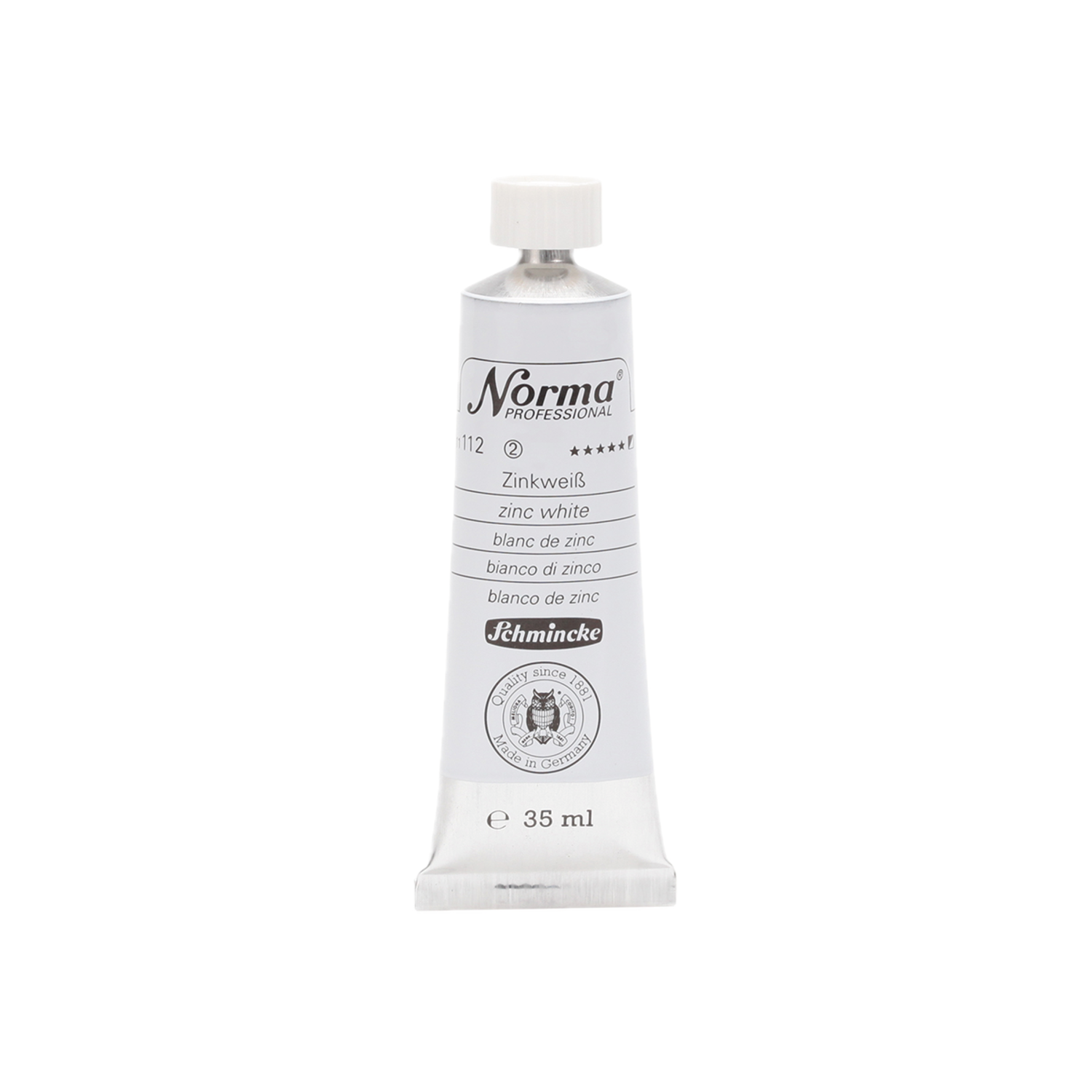 SCHMINCKE NORMA ÖLFARBE 35ML S2 112 ZINKWEIß 3