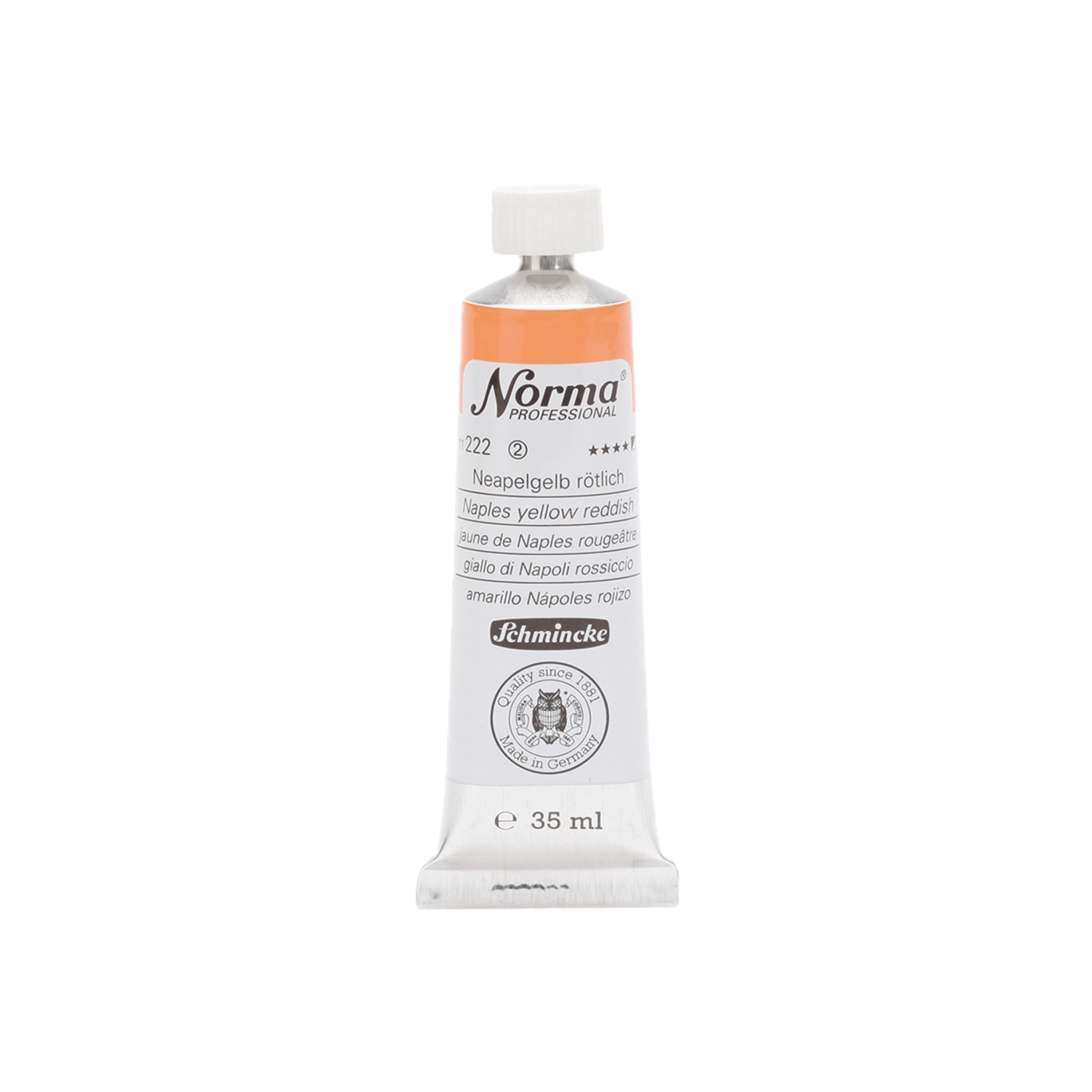 SCHMINCKE NORMA ÖLFARBE 35ML S2 222 NEAPELGELB RÖTLICH 3