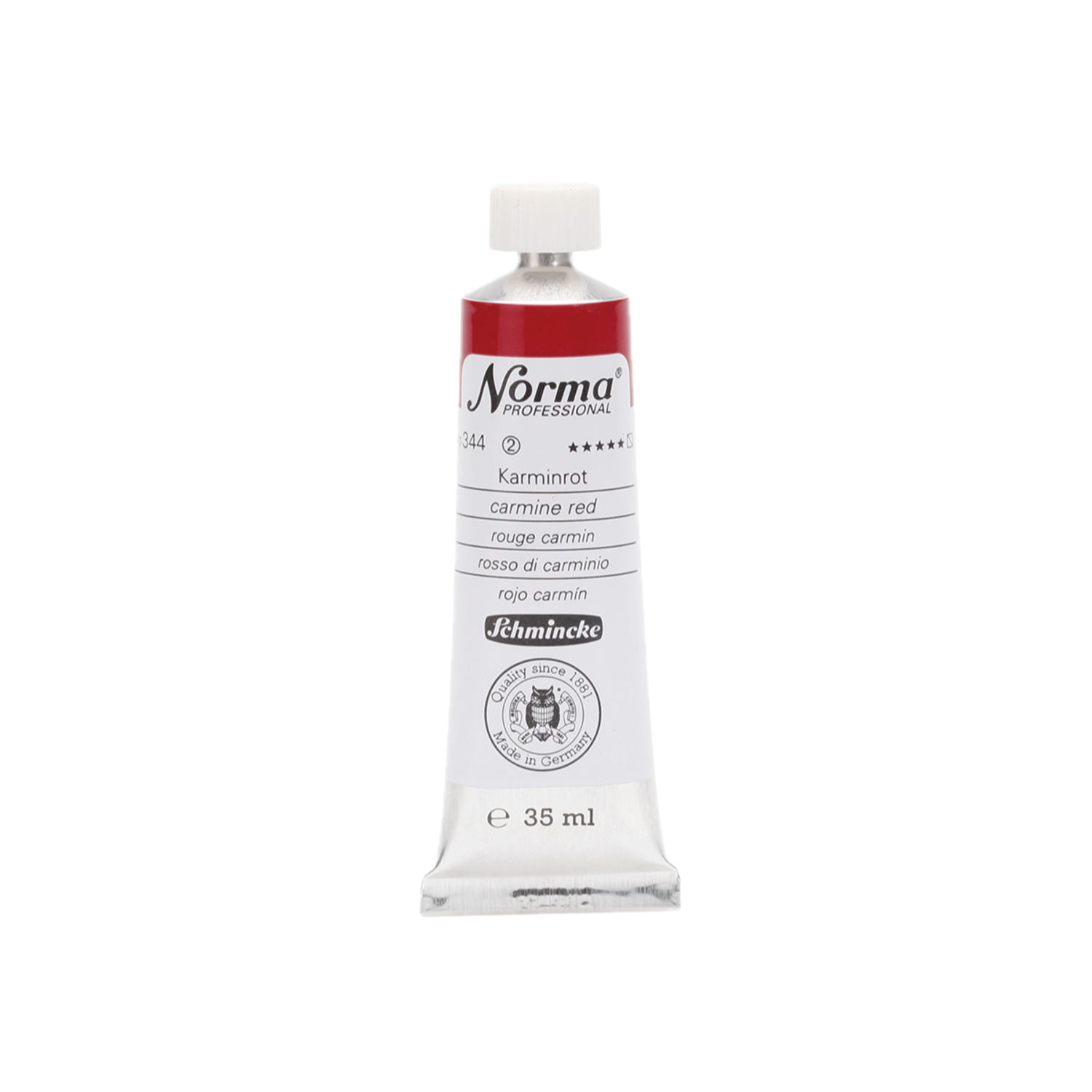 SCHMINCKE NORMA ÖLFARBE  35ML S2 344 KARMINROT 3