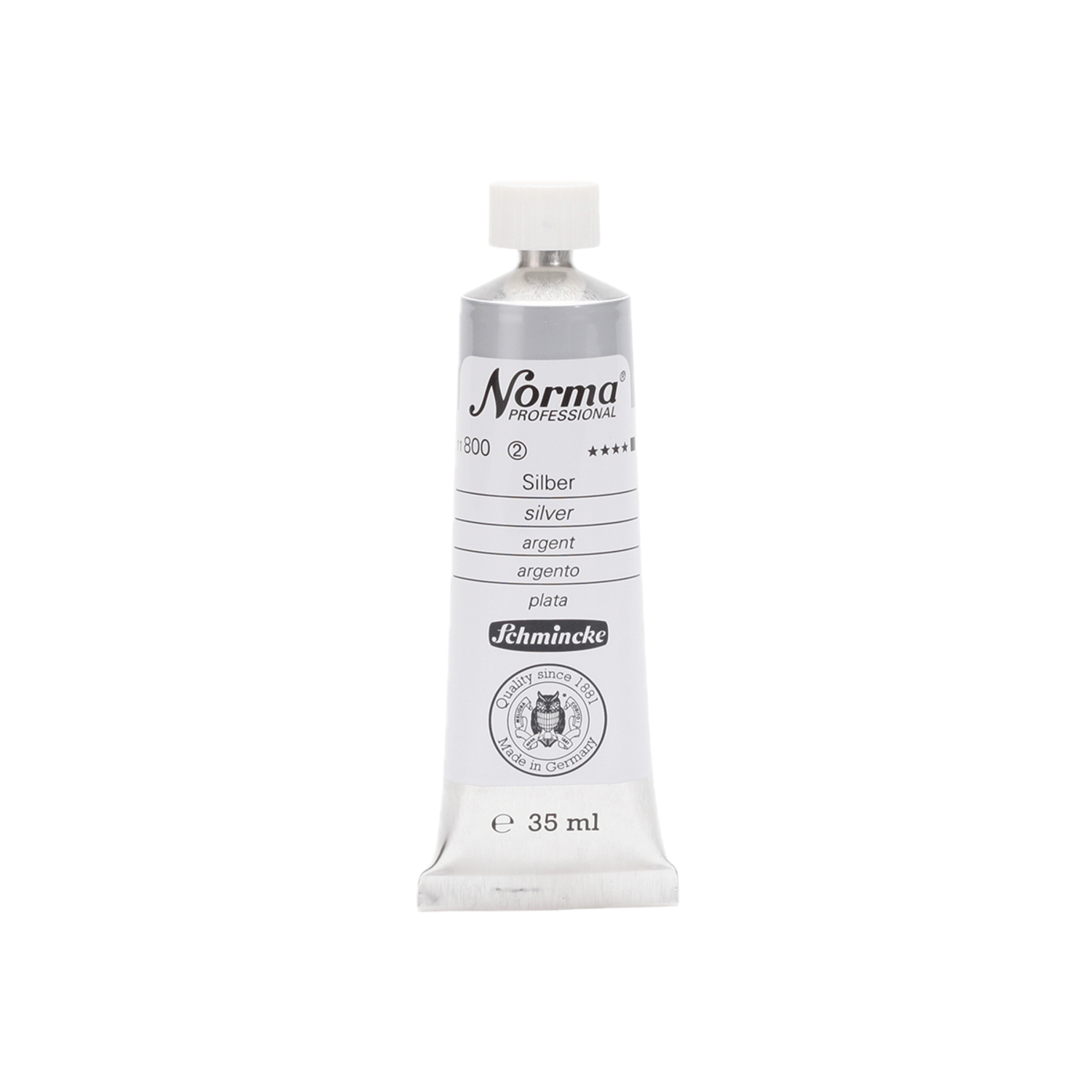 SCHMINCKE NORMA ÖLFARBE 35ML S2 800 SILBER 3