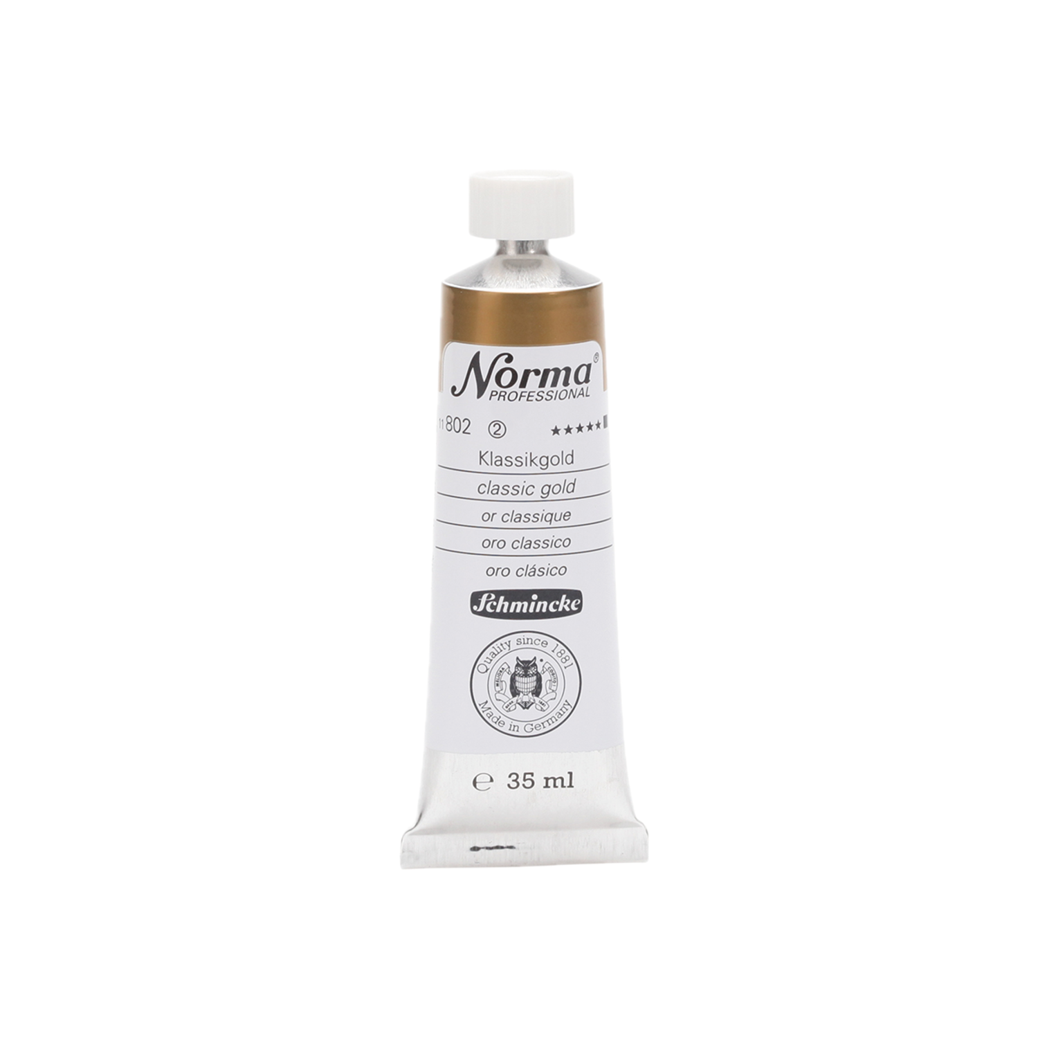 SCHMINCKE NORMA ÖLFARBE 35ML S2 802 KLASSIKGOLD 3