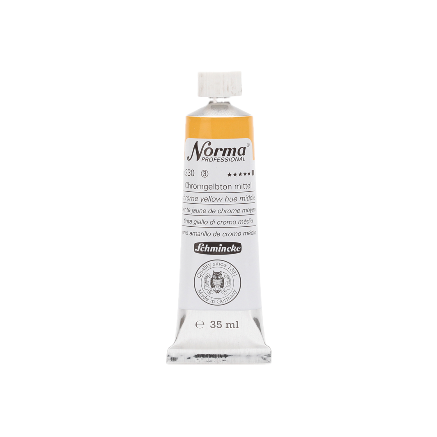 SCHMINCKE NORMA ÖLFARBE 35ML S3 230 CHROMGELB 3