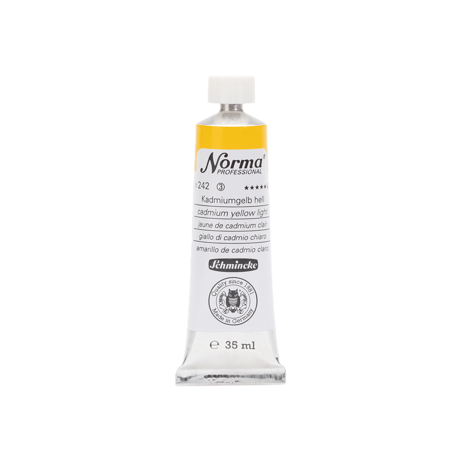 SCHMINCKE NORMA ÖLFARBE  35ML S3 242 KADMIUMGELB HELL 3