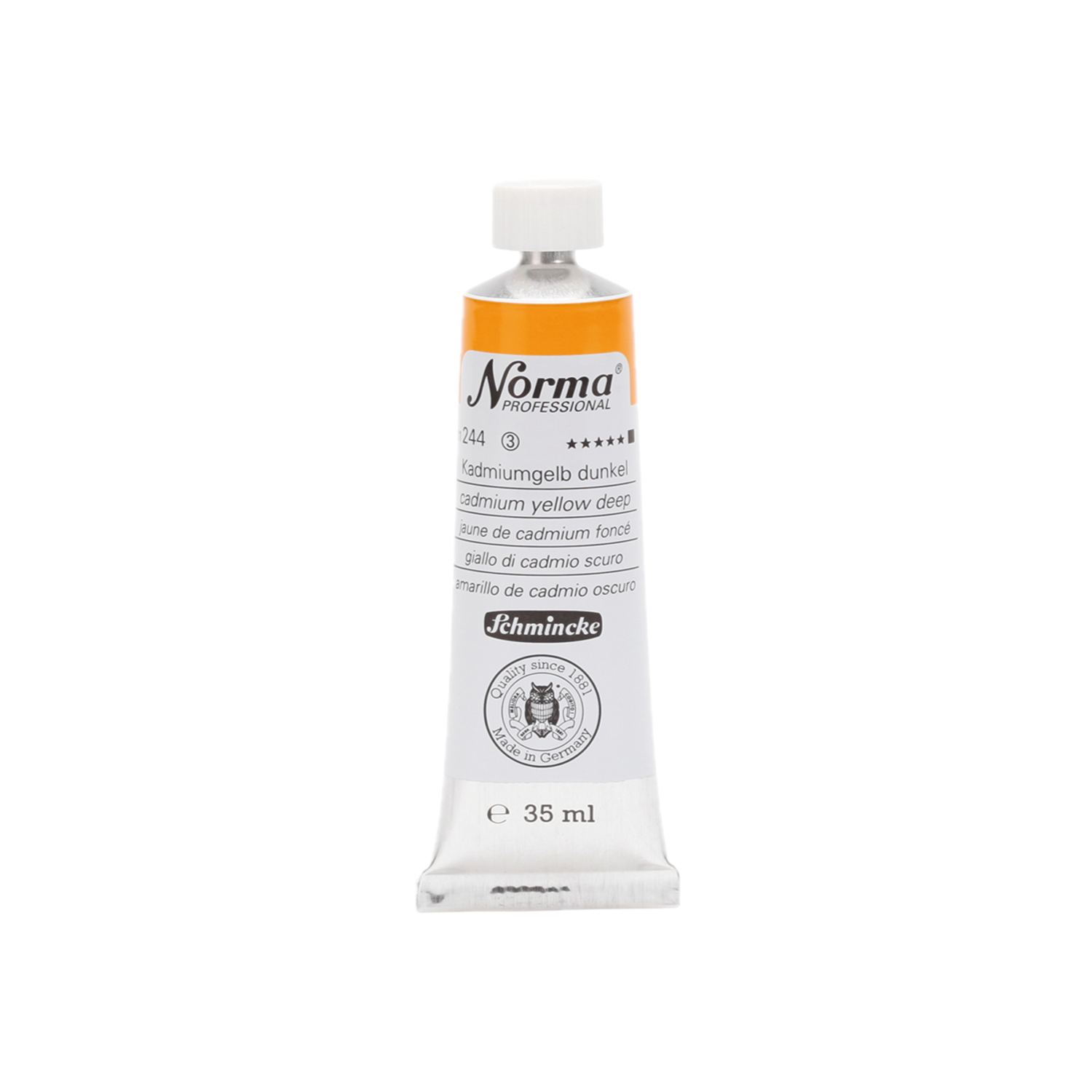 SCHMINCKE NORMA ÖLFARBE 35ML S3 244 KADMIUMGELB DUNKEL 3