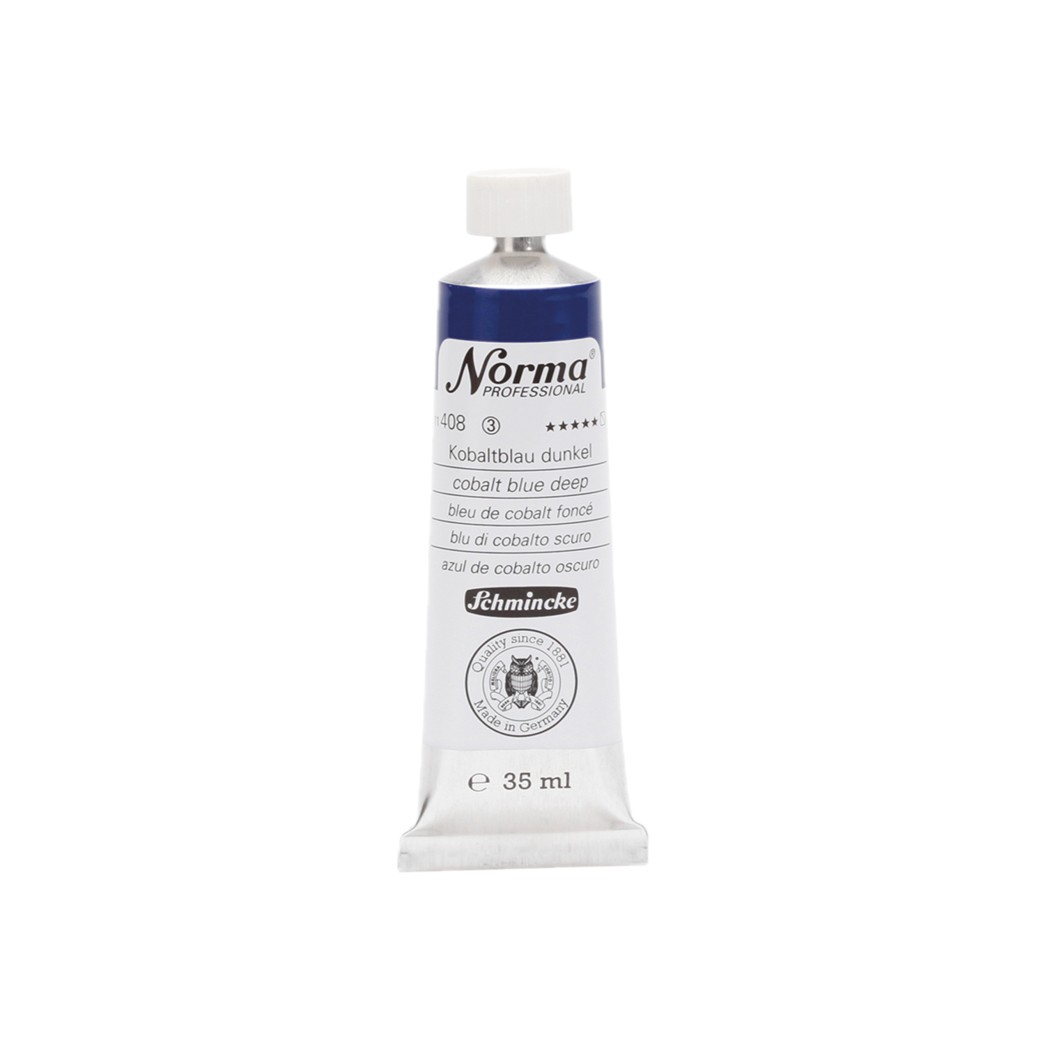SCHMINCKE NORMA ÖLFARBE 35ML S3 408 KOBALTBLAU DUNKEL 3