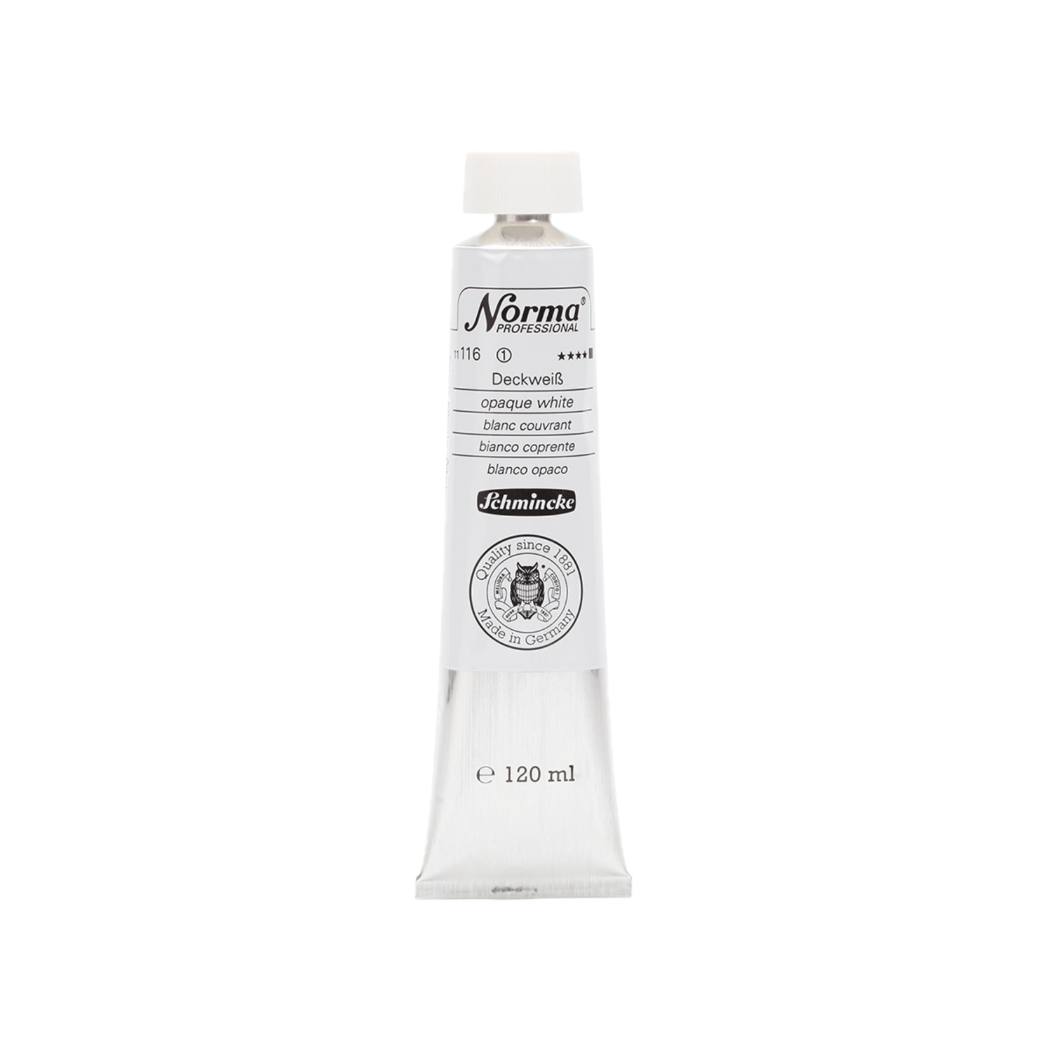 SCHMINCKE NORMA ÖLFARBE 116 120ML S1 DECKWEISS 3