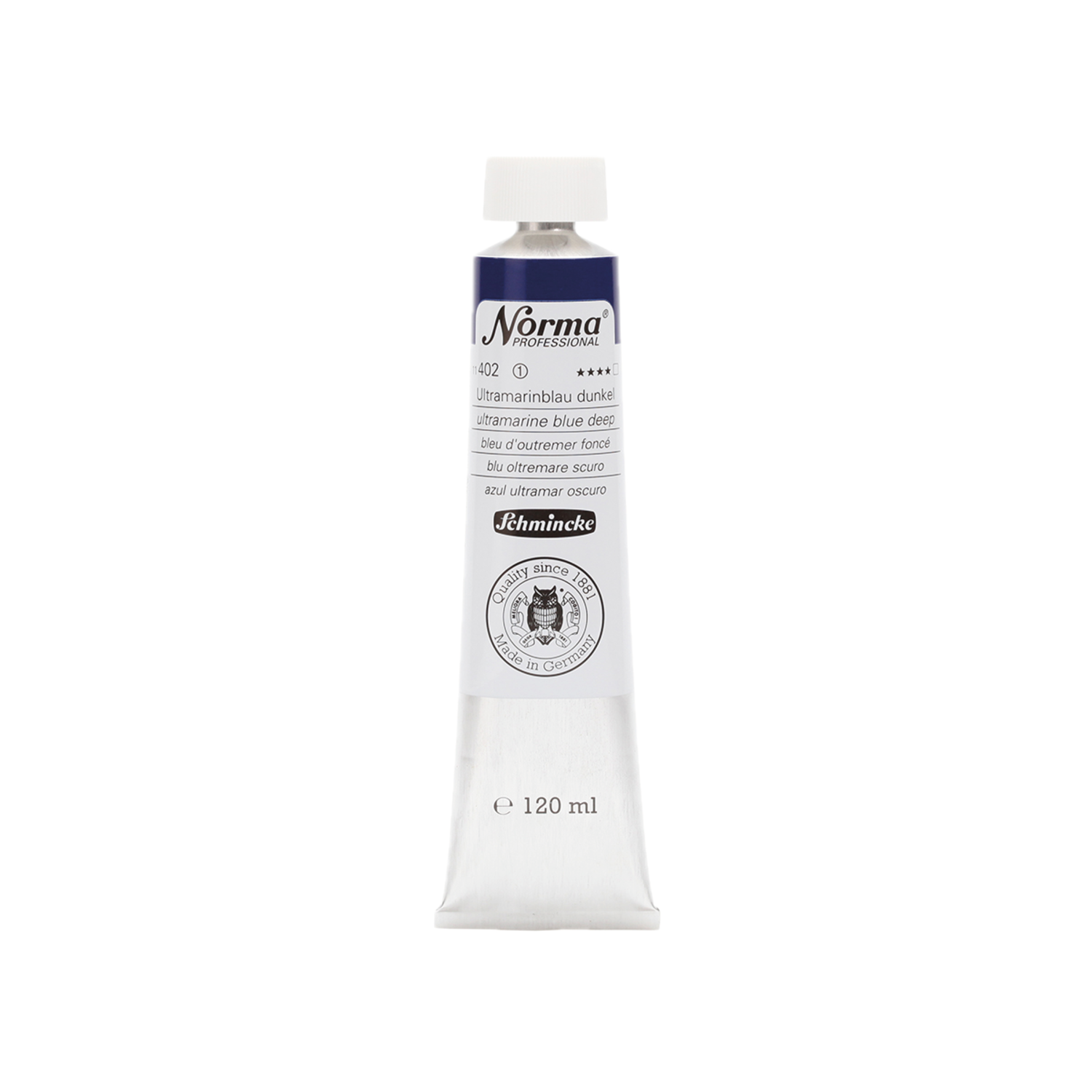 SCHMINCKE NORMA ÖLFARBE 120ML S1 402 ULTRAMARINBLAU DUNKEL 3