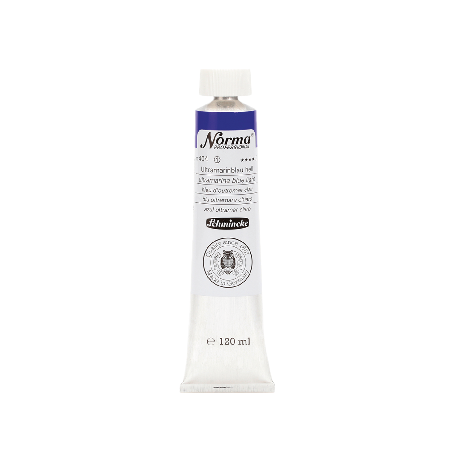 SCHMINCKE NORMA ÖLFARBE 120ML S1 404 ULTRAMARINBLAU HELL 3