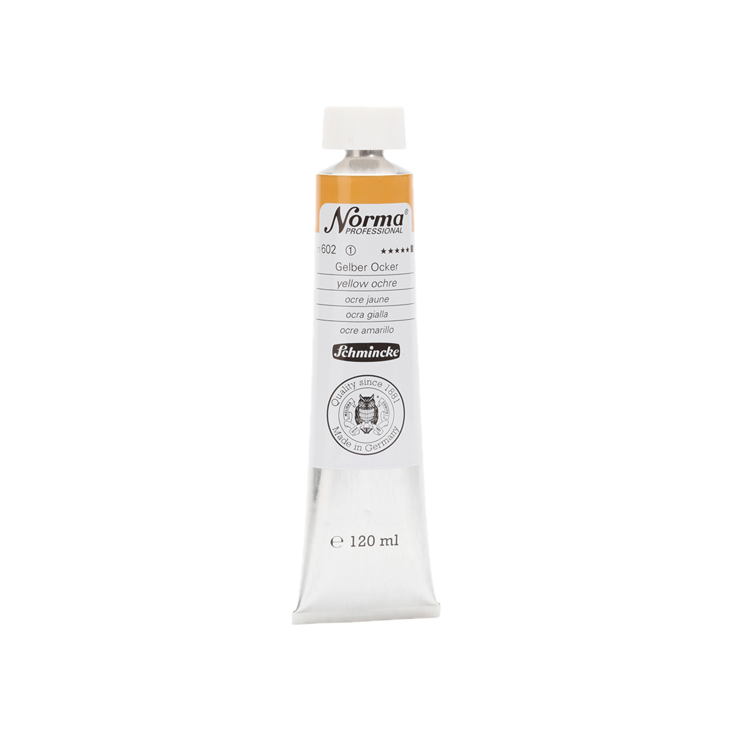 SCHMINCKE NORMA ÖLFARBE 120ML S1 602 GELBER OCKER 3