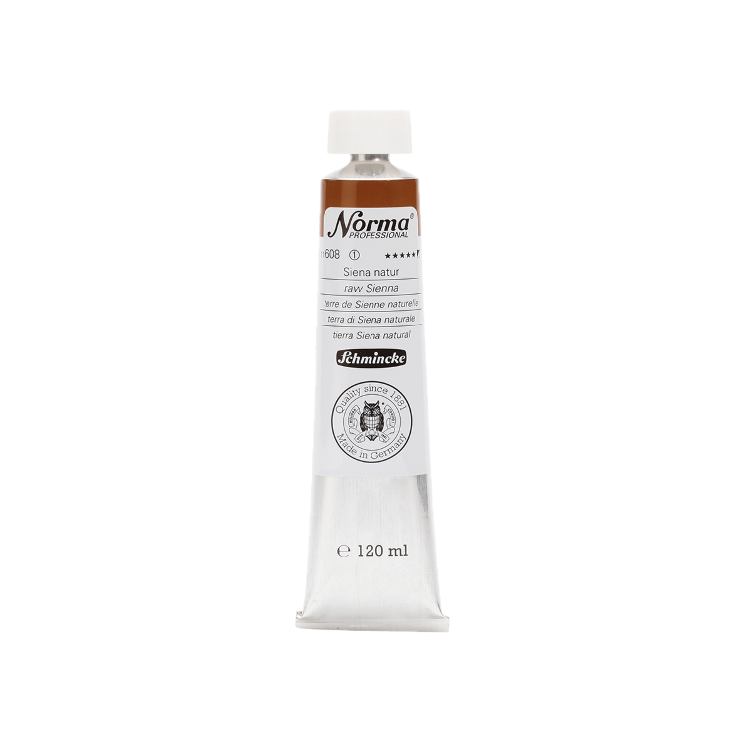 SCHMINCKE NORMA ÖLFARBE 120ML S1 608 SIENA NATUR 3