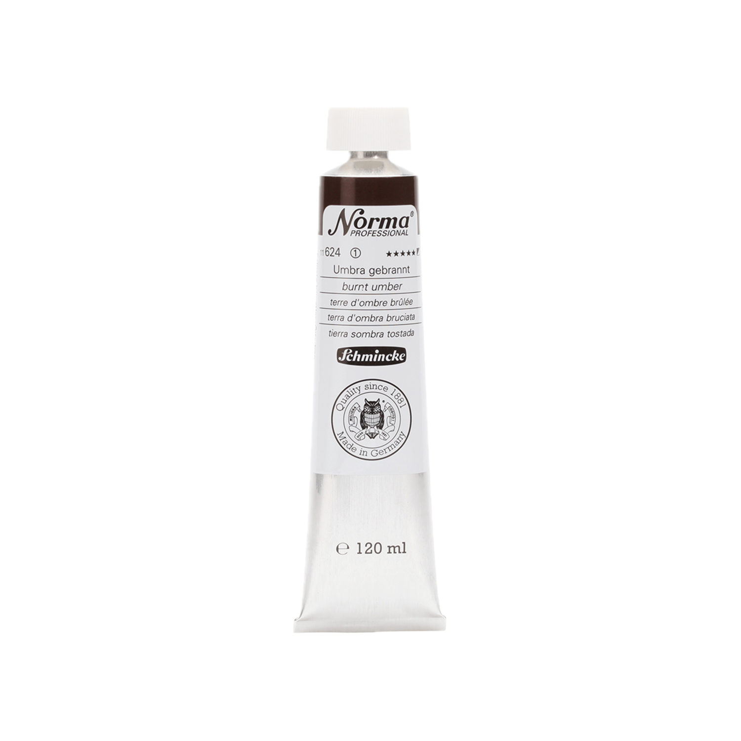 SCHMINCKE NORMA ÖLFARBE 120ML S1 624 UMBRA GEBRANNT 3