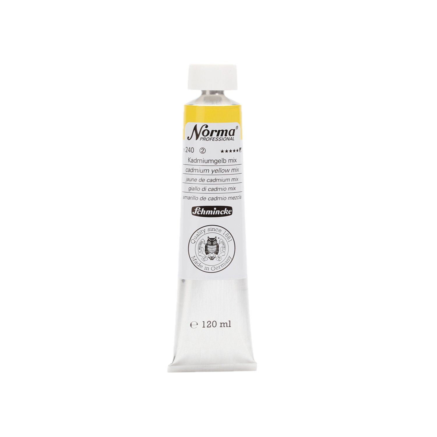 SCHMINCKE NORMA ÖLFARBE 120ML S2 240 KADMIUMGELB MIX 3