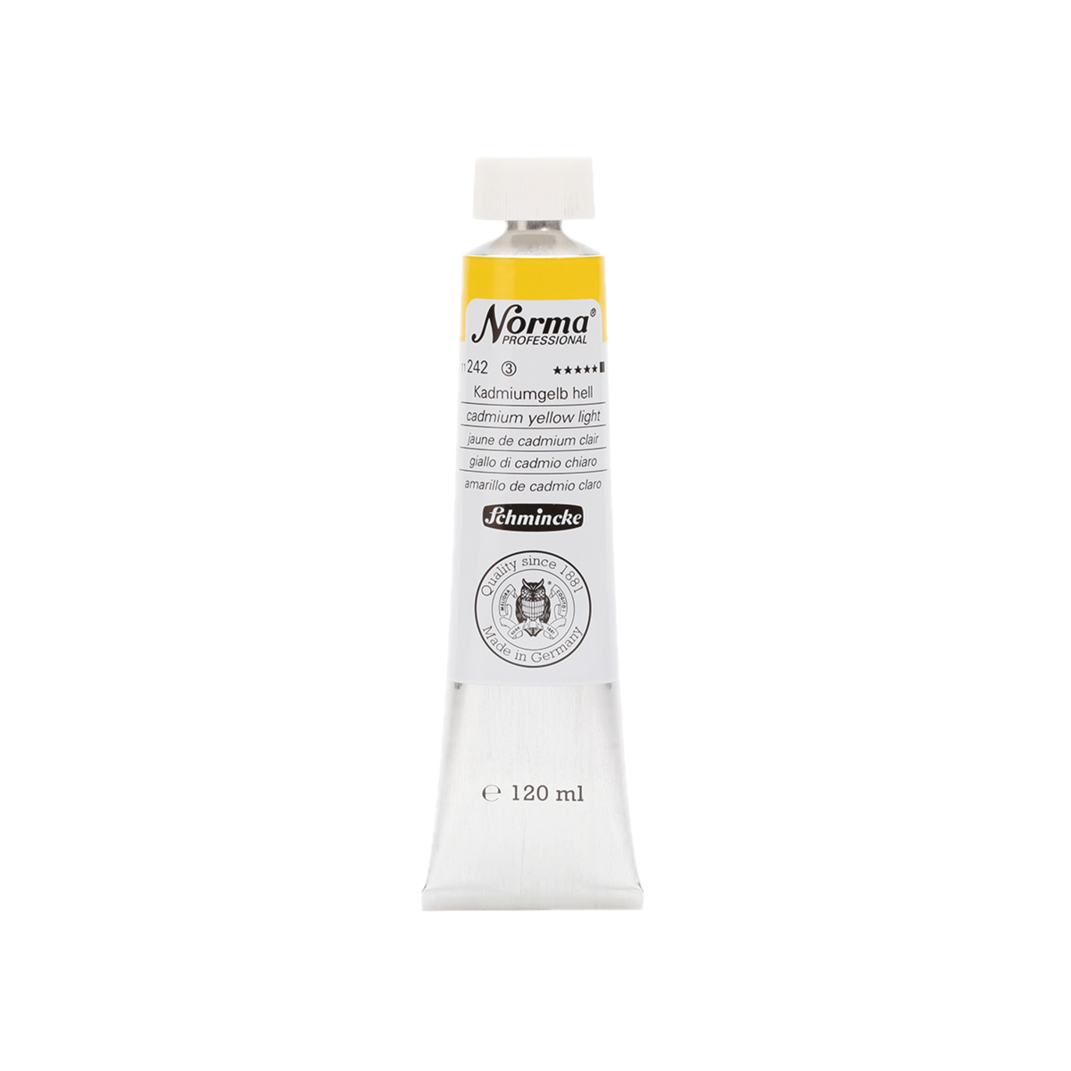 SCHMINCKE NORMA ÖLFARBE 120ML S3 242 KADMIUMGELB HELL 3