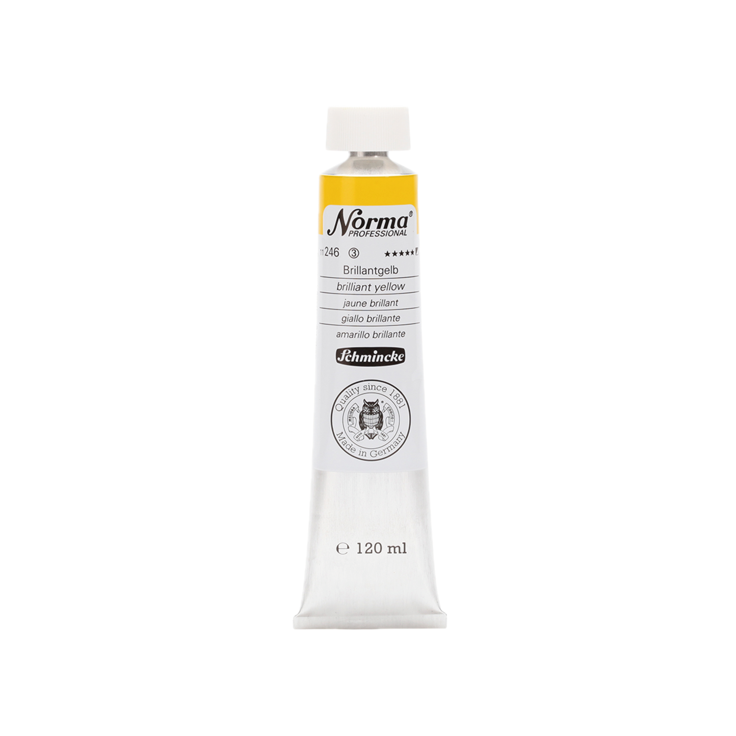 SCHMINCKE NORMA ÖLFARBE 120ML S3 246 BRILLIANT GELB 3