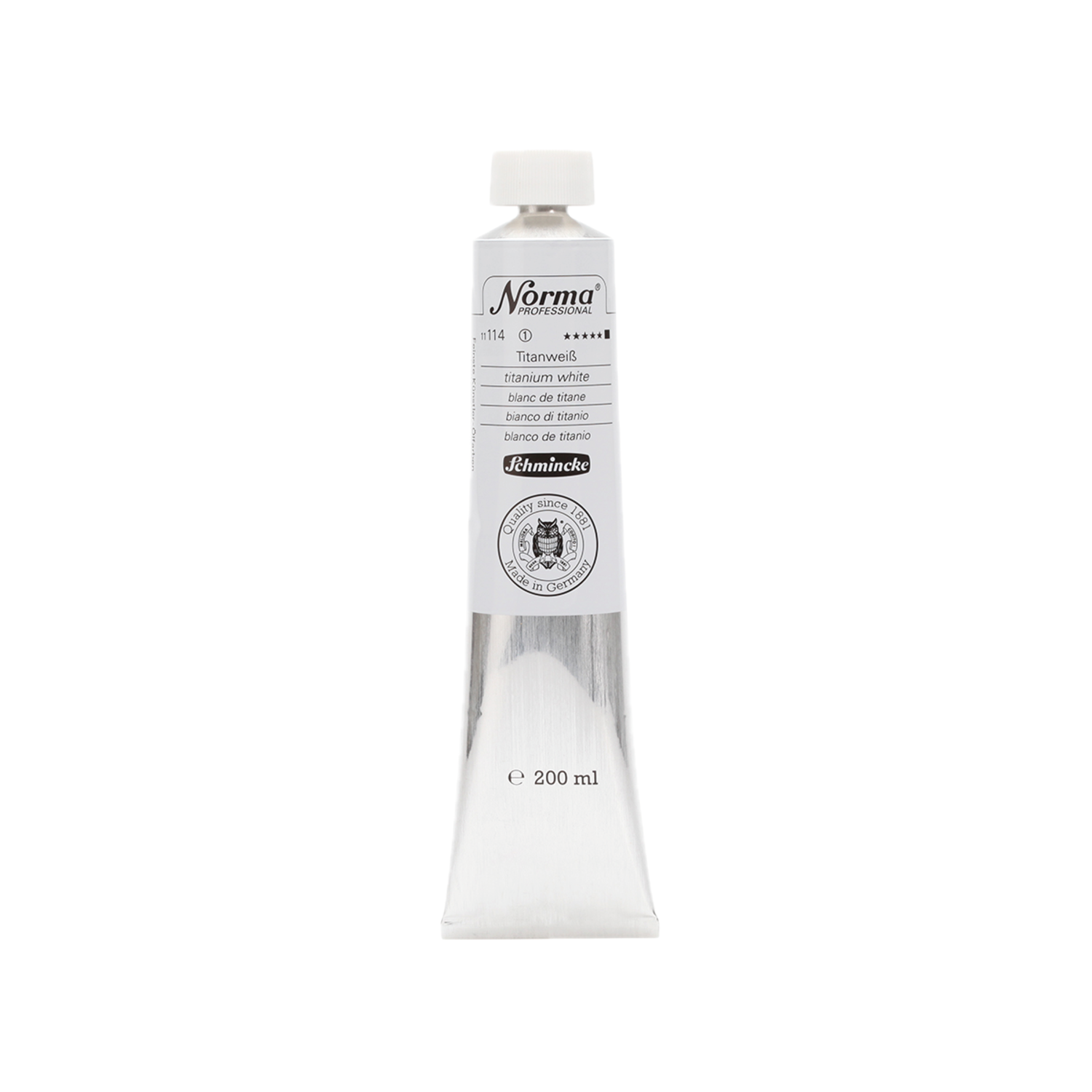 SCHMINCKE NORMA ÖLFARBE 200ML S1 114 TITANWEISS 3
