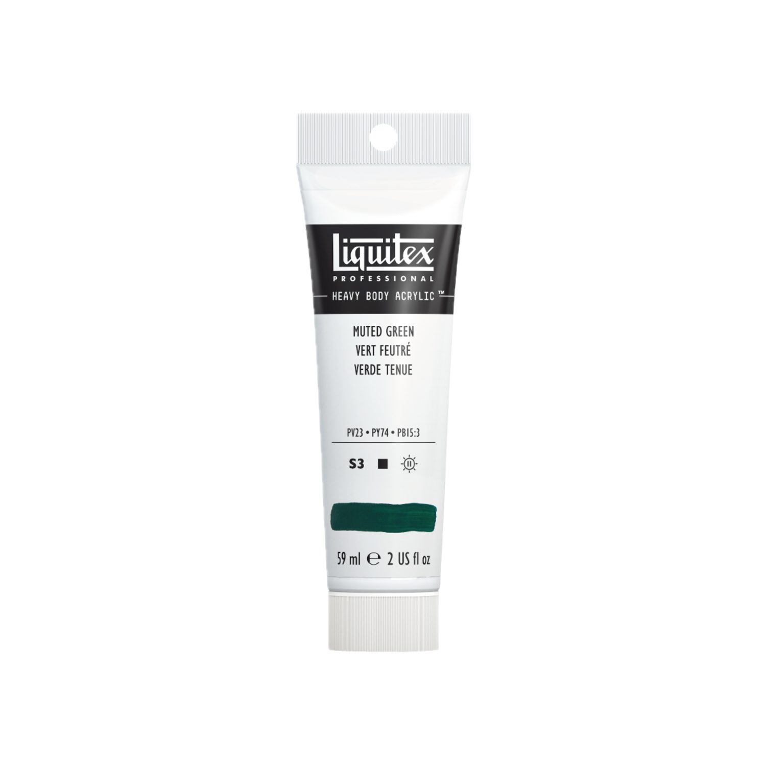LIQUITEX HEAVY BODY 59 ML 501 GEDÄMPFTES GRÜN (MUTED COLLECTION) 2
