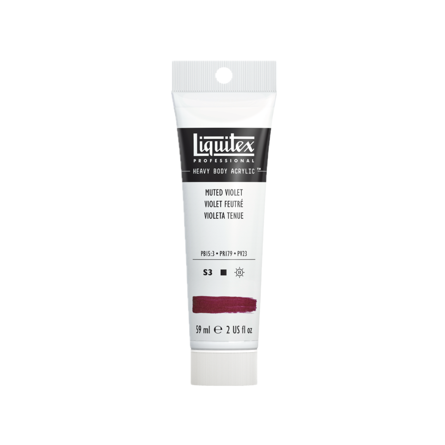 LIQUITEX HEAVY BODY 59 ML 502 GEDÄMPFTES VIOLETT (MUTED COLLECTION) 2