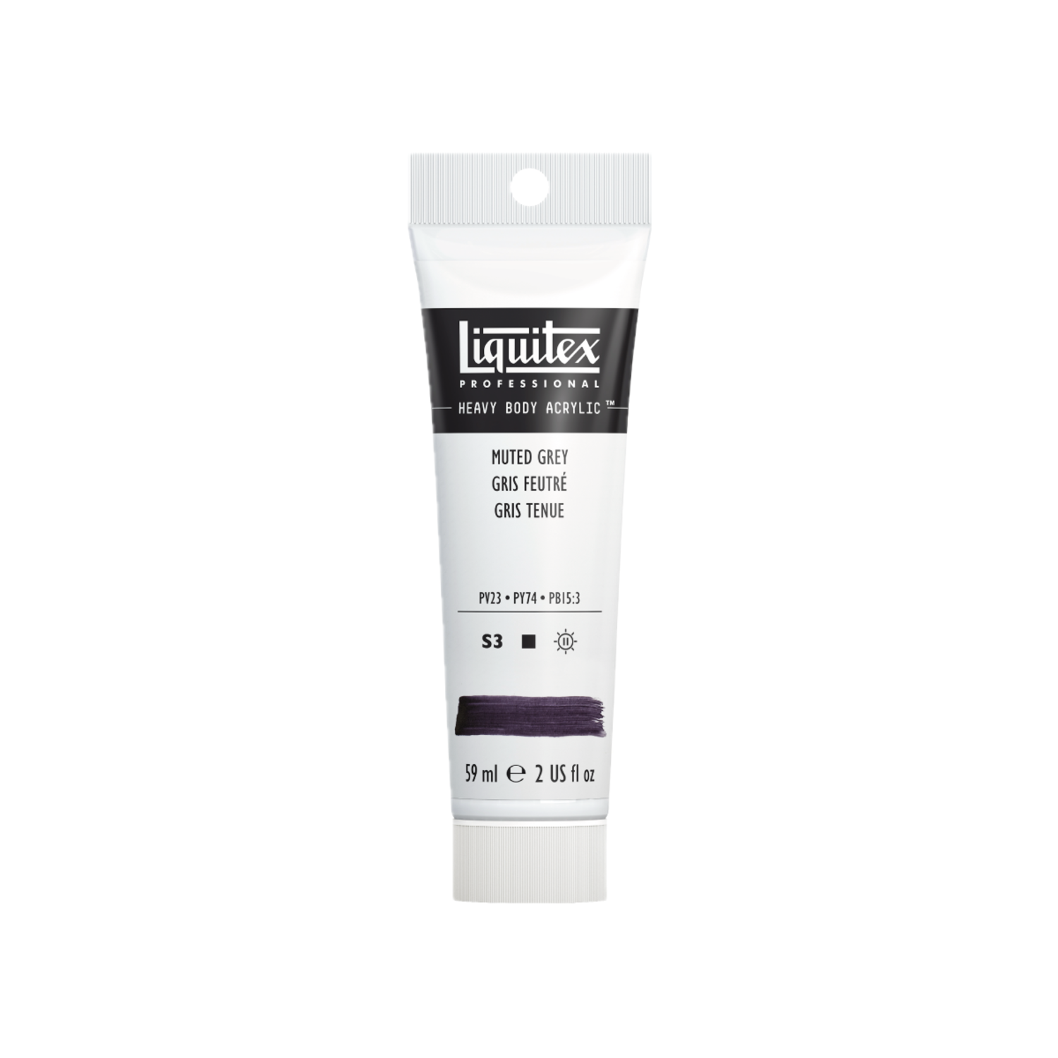 LIQUITEX HEAVY BODY 59 ML 505 GEDÄMPFTES GRAU (MUTED COLLECTION) 2