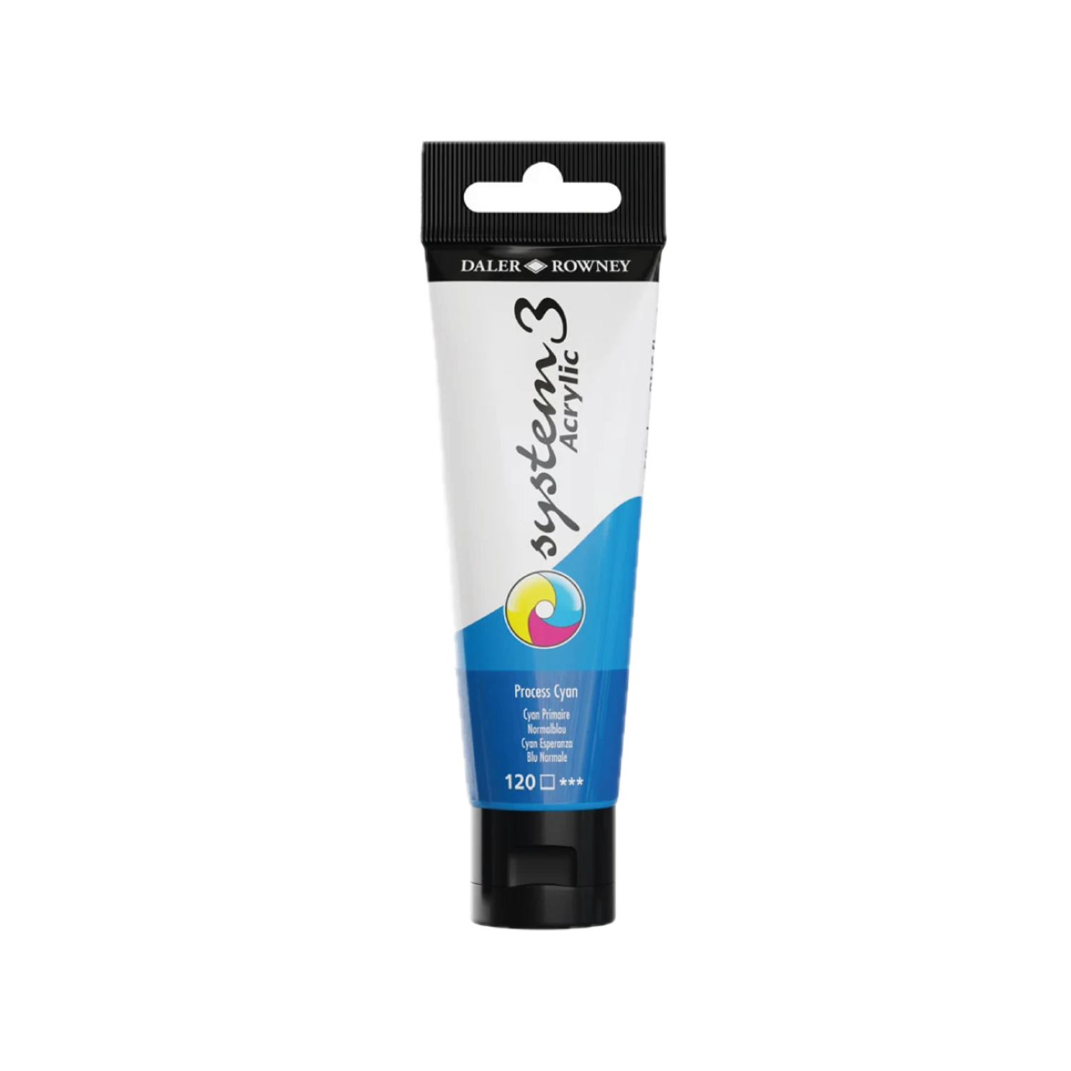 DALER ROWNEY SYSTEM 3 ACRYL 150ML 120 PROCESS CYAN 3