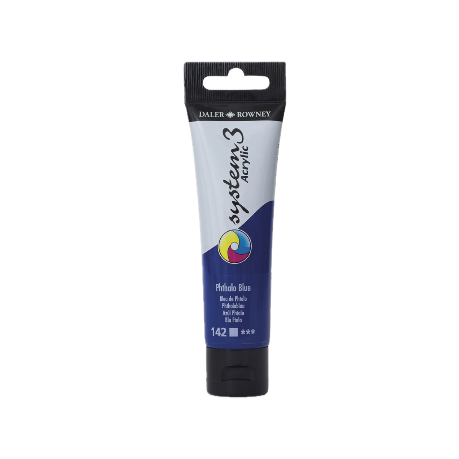 DALER ROWNEY SYSTEM 3 ACRYL 150ML 142 PHTHALO BLUE 3