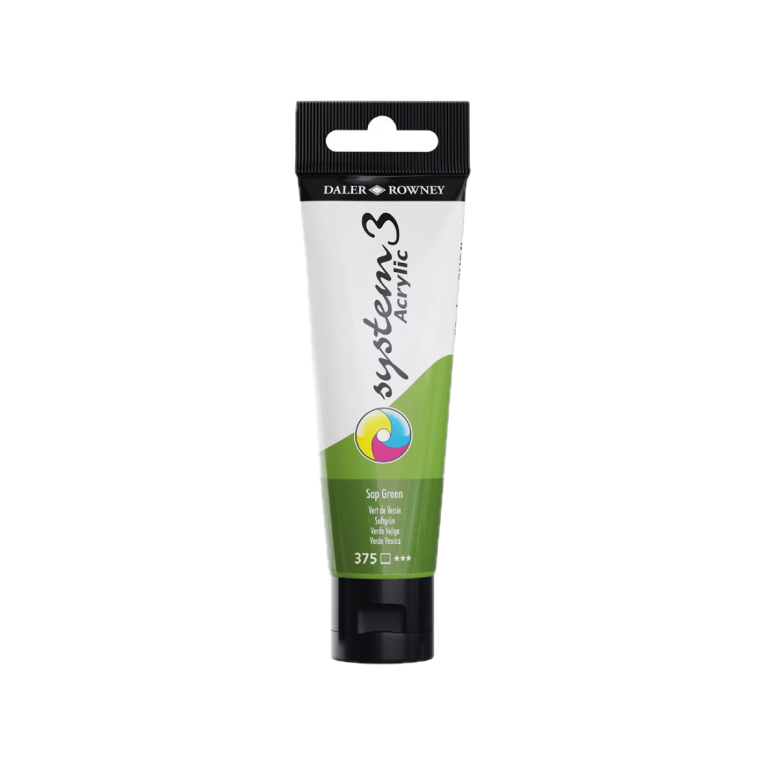 DALER ROWNEY SYSTEM 3 ACRYL 150ML 375 SAP GREEN 3