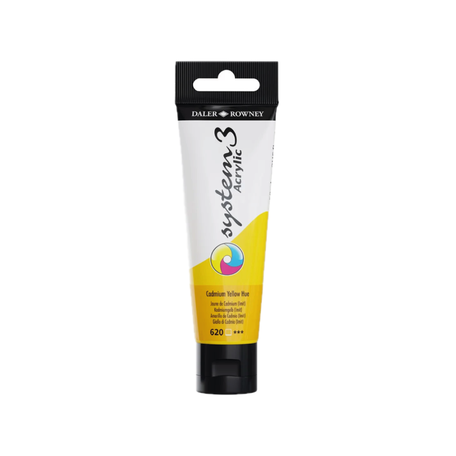 DALER ROWNEY SYSTEM 3 ACRYL 150ML 620 CADMIUM YELLOW HUE 3