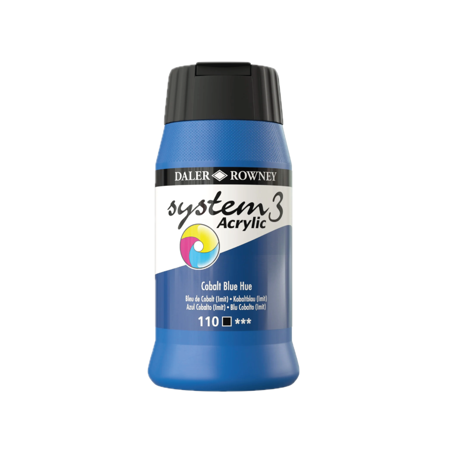 DALER ROWNEY SYSTEM 3 ACRYL 500ML 110 COBALT BLUE HUE 3