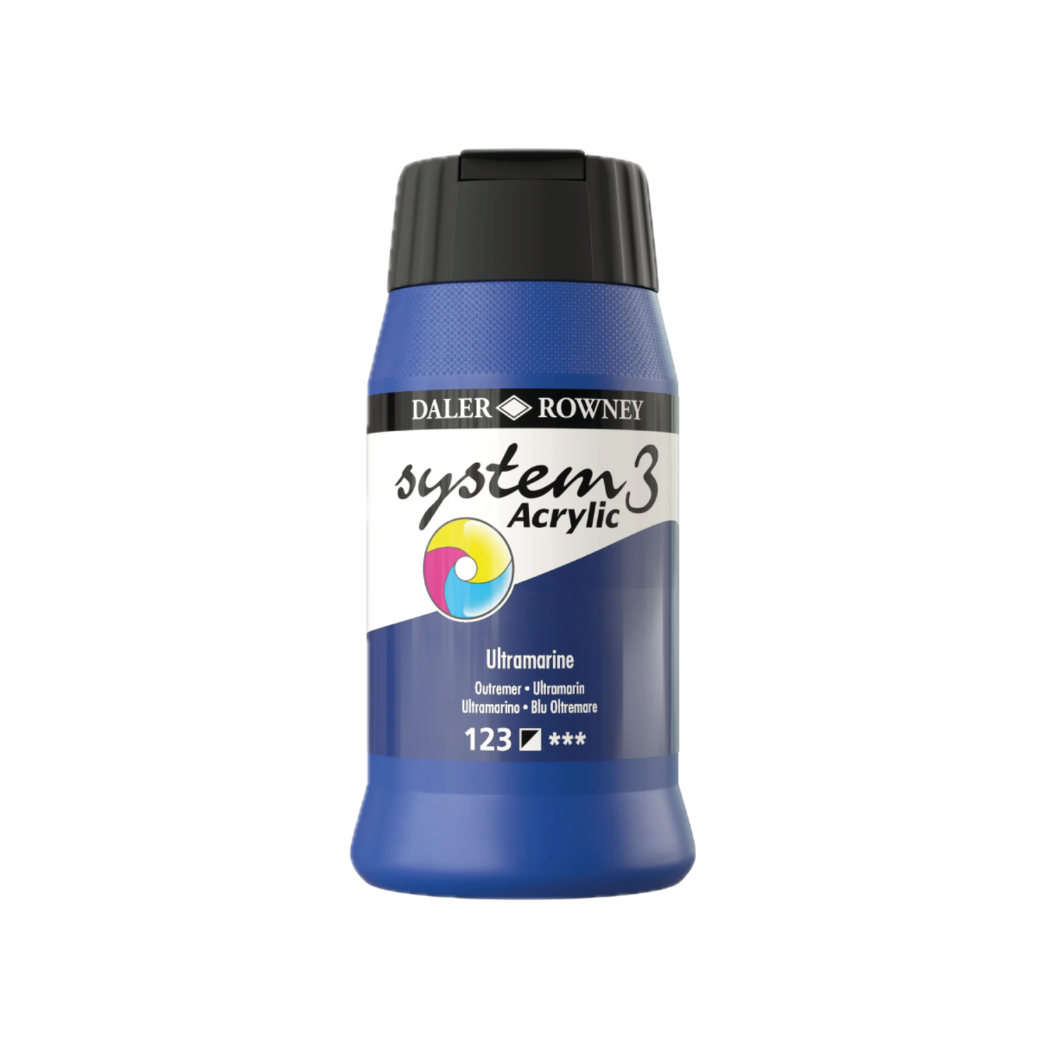 DALER ROWNEY SYSTEM 3 ACRYL 500ML 123 ULTRAMARINE 3