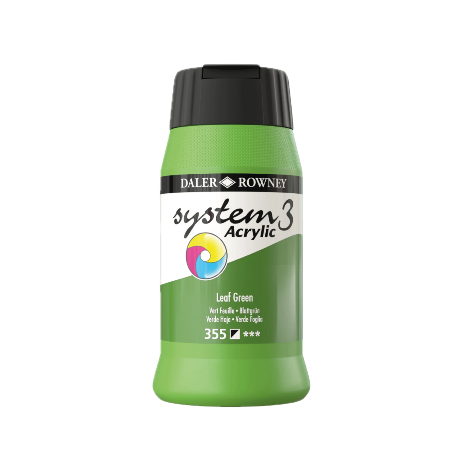 DALER ROWNEY SYSTEM 3 ACRYL 500ML 355 LEAF GREEN 3