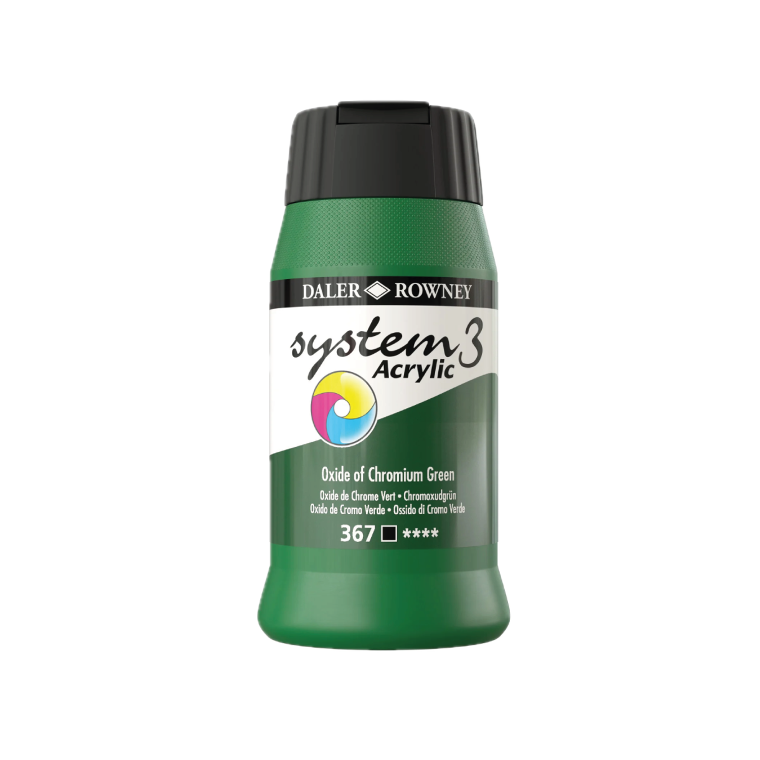 DALER ROWNEY SYSTEM 3 ACRYL 500ML 367 OXIDE OF CHROMIUM GREEN 3