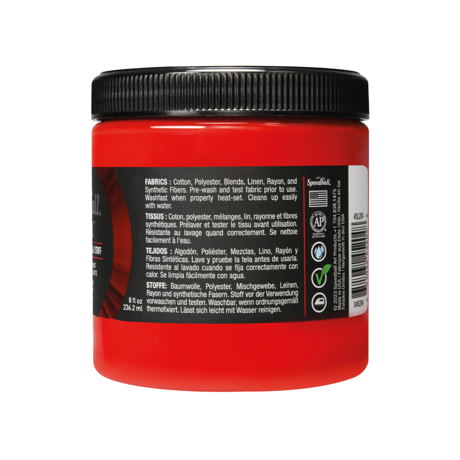 SPEEDBALL FLEX SCREEN PRINTING FABRIC INK 236ML CHILI PEPPER 2