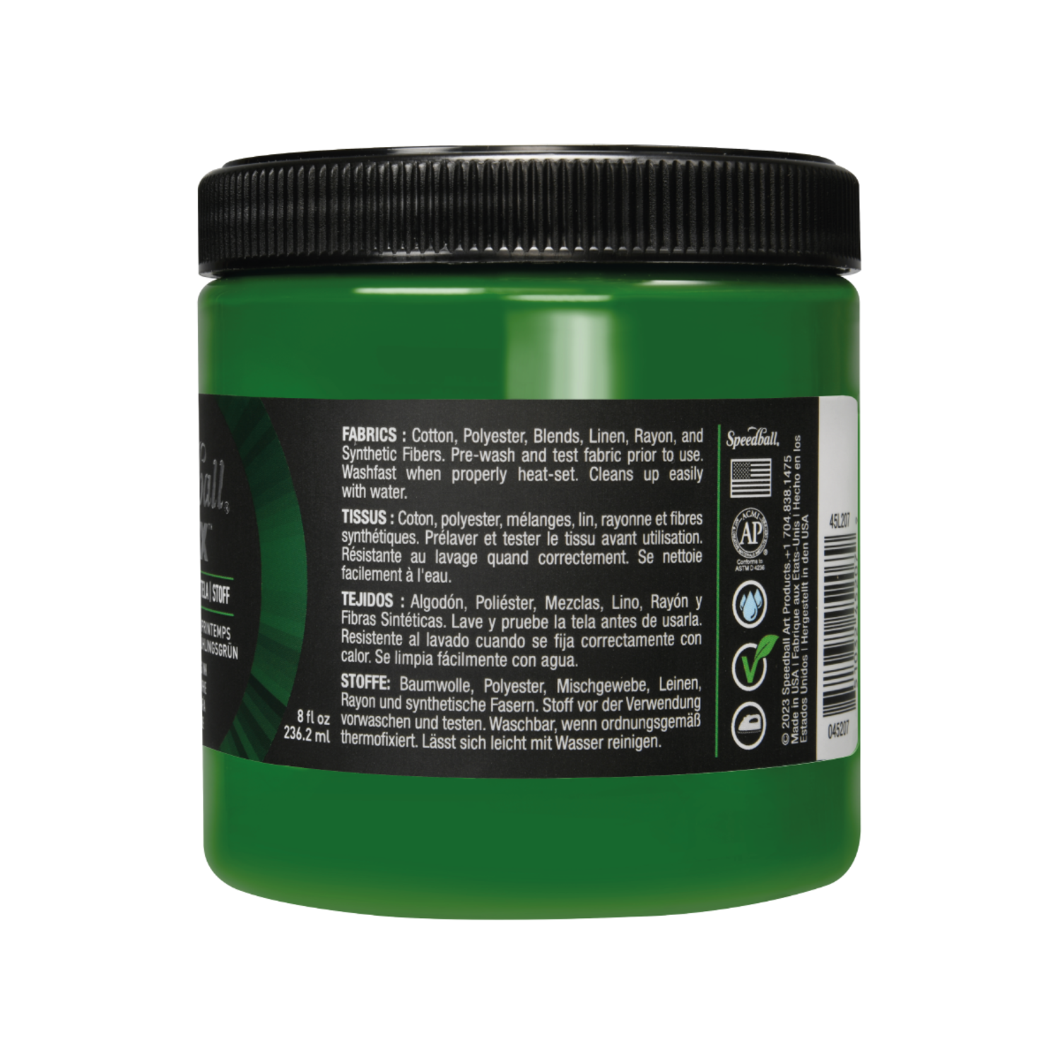 SPEEDBALL FLEX SCREEN PRINTING FABRIC INK 236ML SPRING GREEN 2